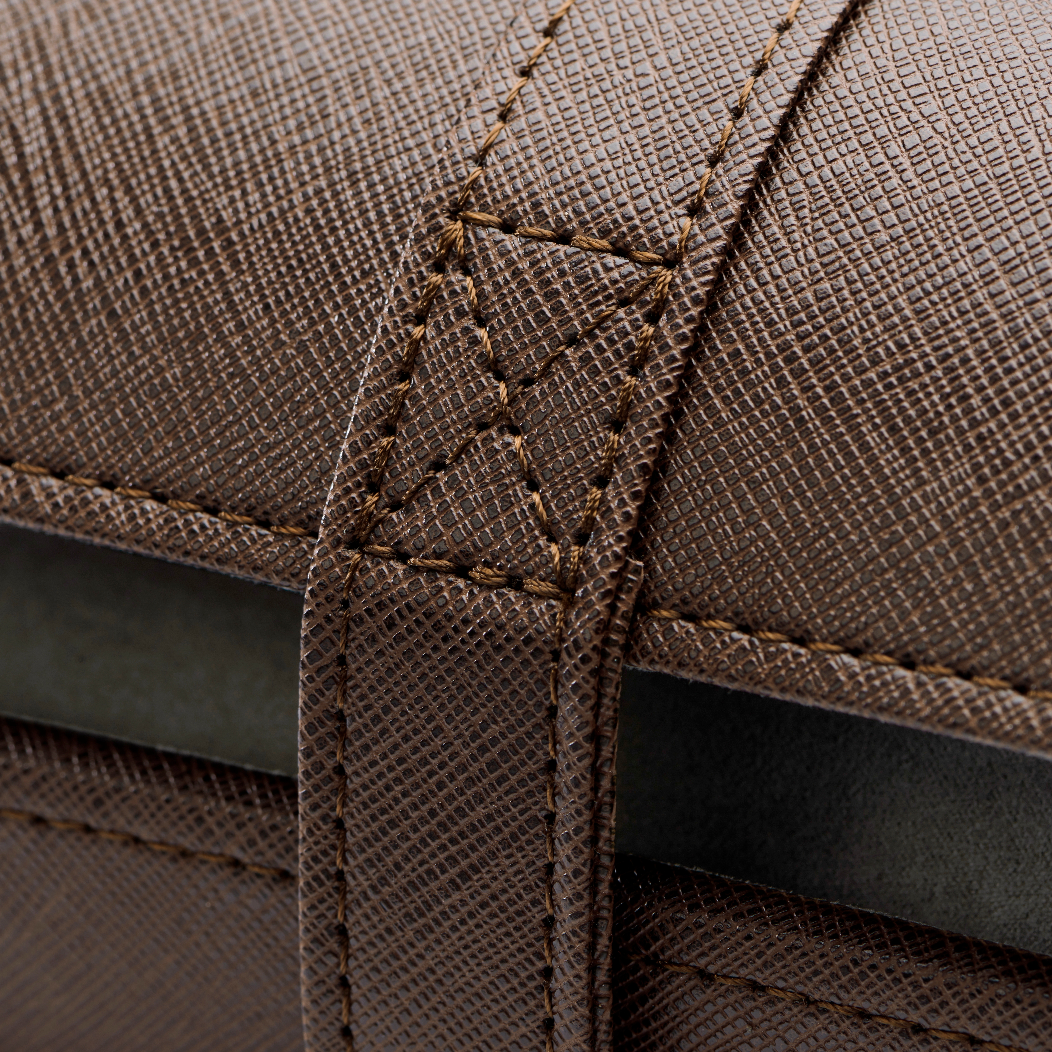 Brown Leatherette Travel Roll Case – 3 Watches - 5