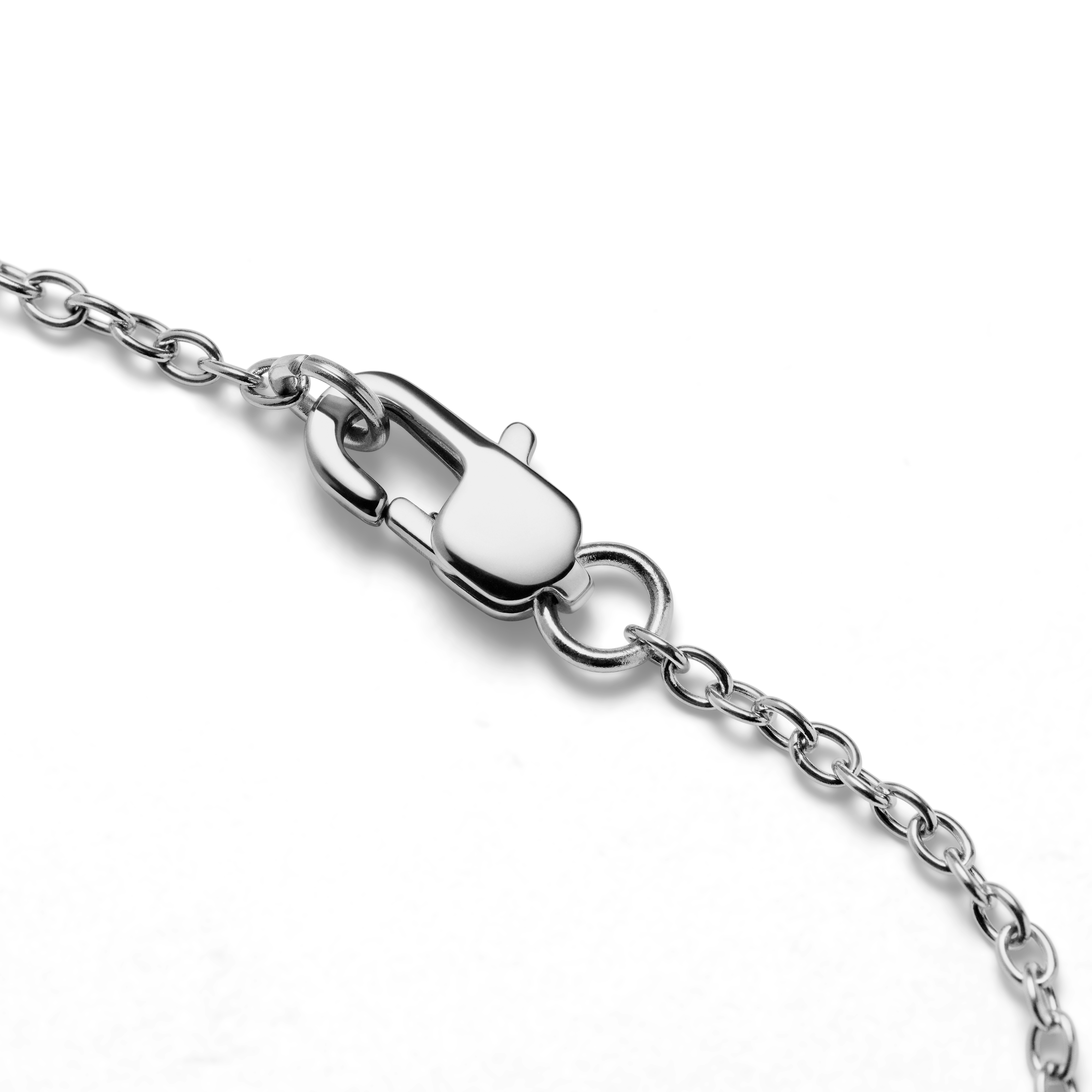 Jaygee | Silver-tone Stainless Steel Ouch Necklace - 5