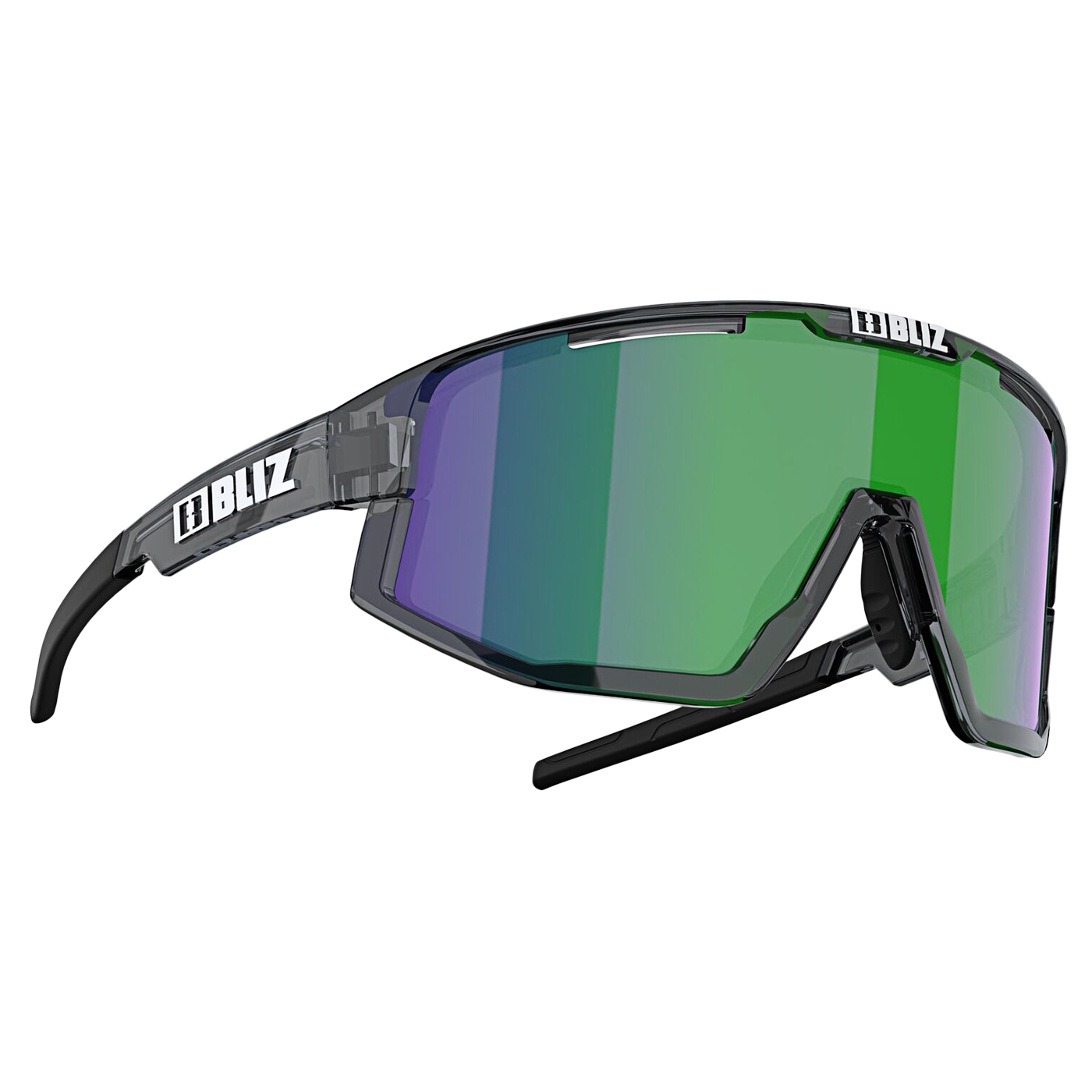 Black & Green Wrap-Around Sunglasses | Bliz 0ZB7005 - 3