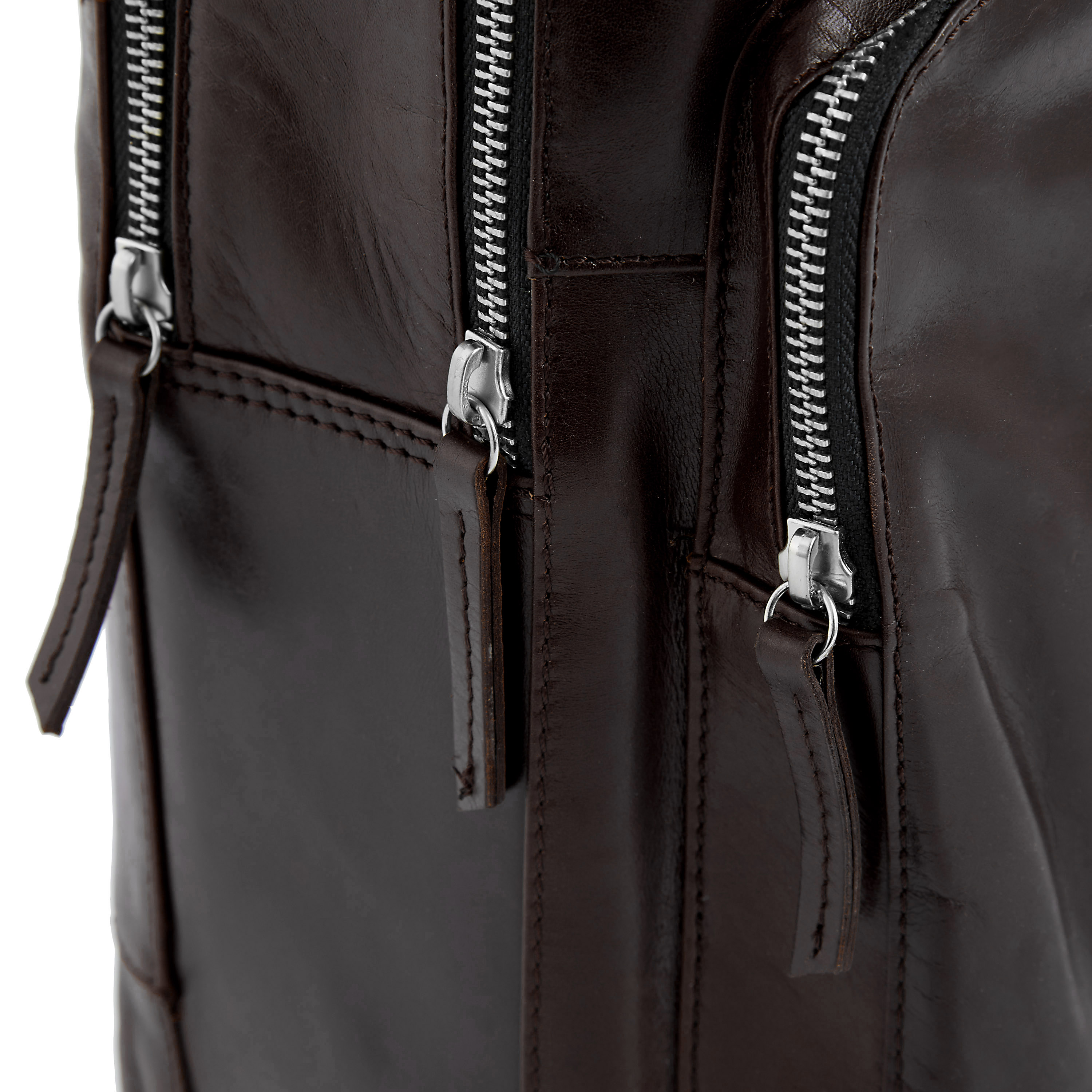 Голяма тъмнокафява чанта за през рамо Jasper - 6