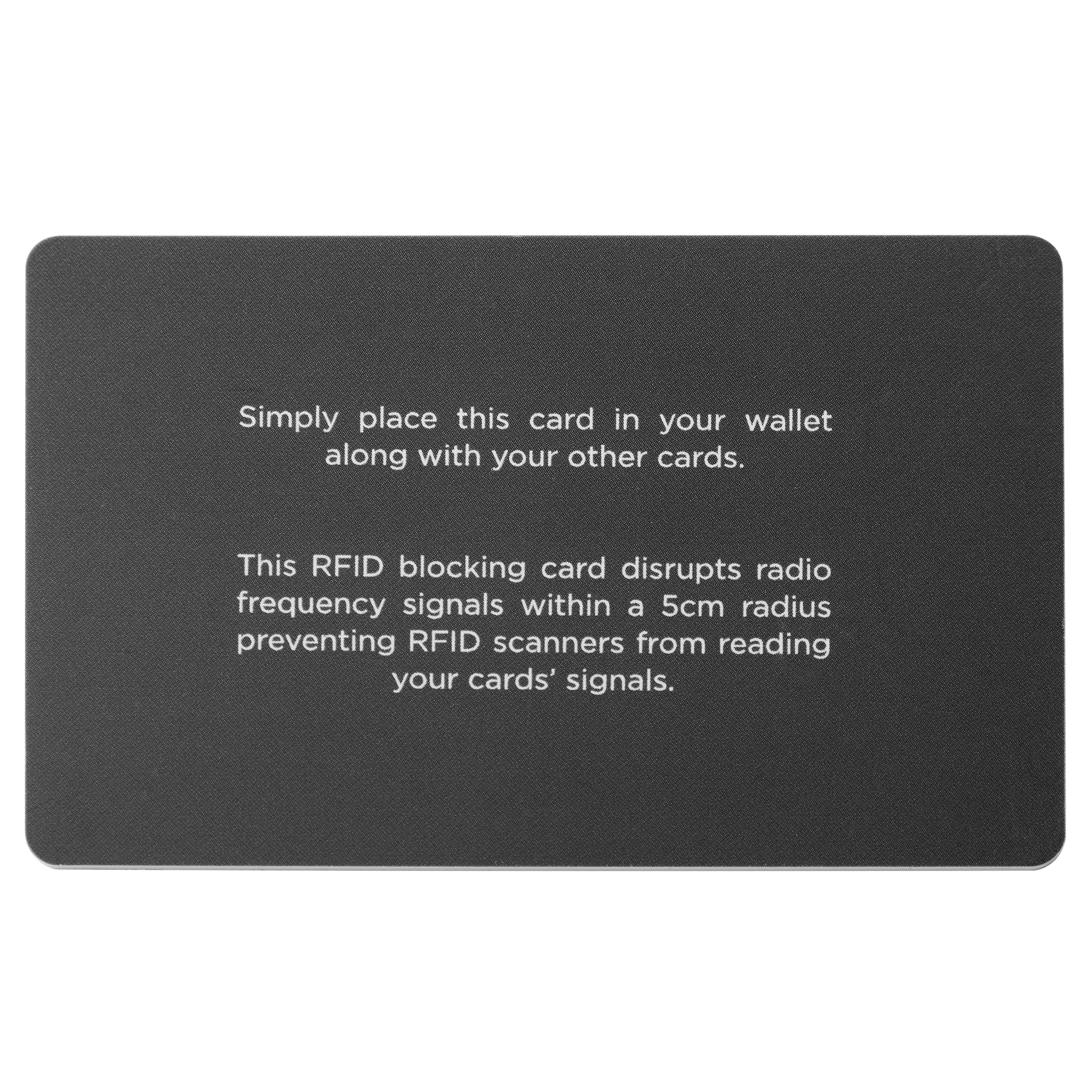 RFID protection card for RFID and NFC cards