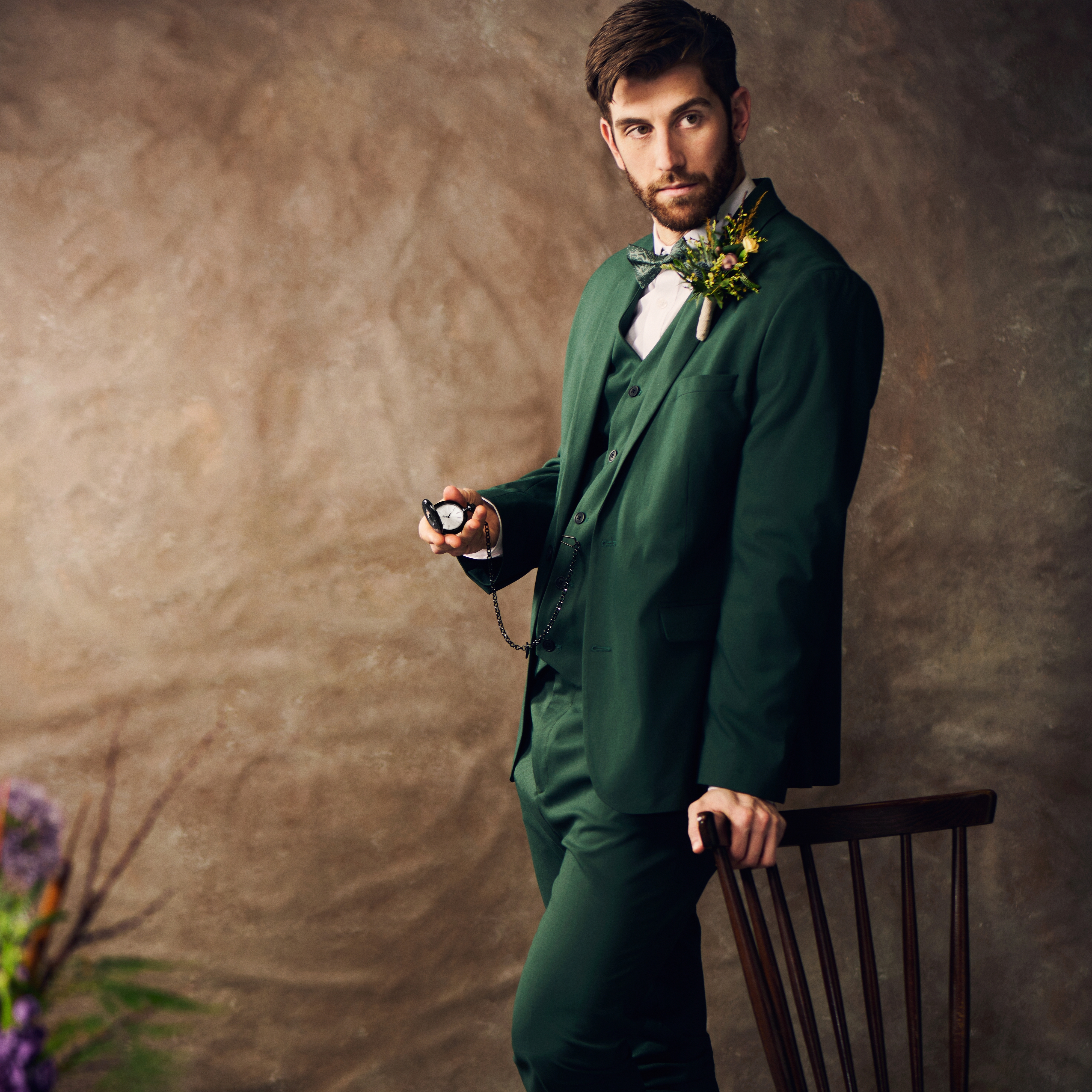 Altair | Fekete, félig fedett zsebóra - 5