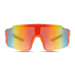Orange Sport Sonnenbrille mit umschließendem Rahmen




