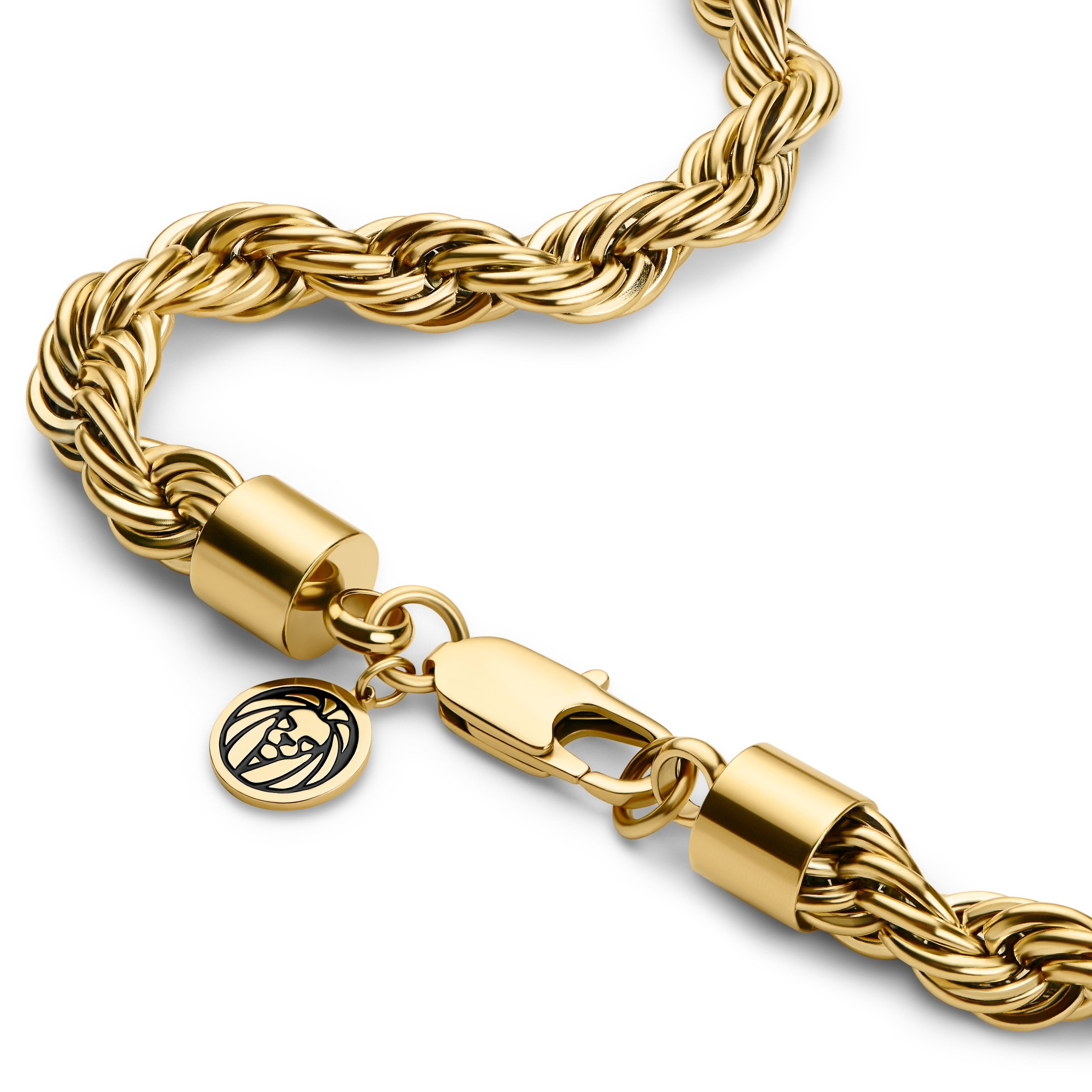 Essentials | 8 mm náhrdelník z rolo retiazky v zlatej farbe - 3