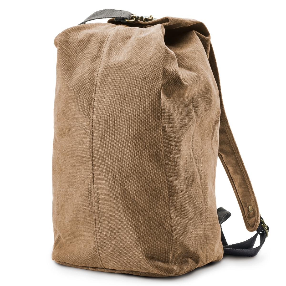Tan Vintage-Style Canvas Backpack In stock! Delton Bags