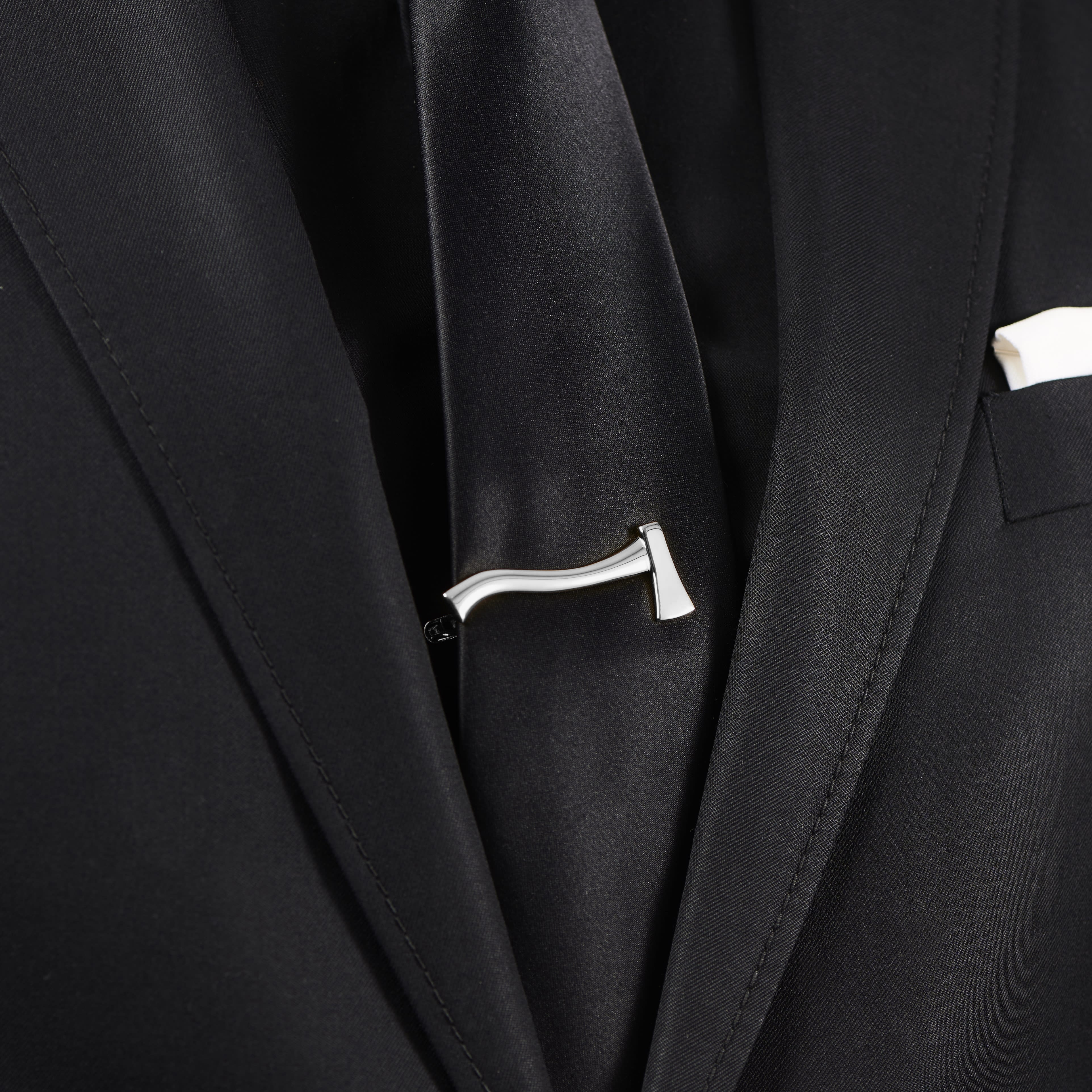 Fermacravatta corto Lumberjack argento  - 4