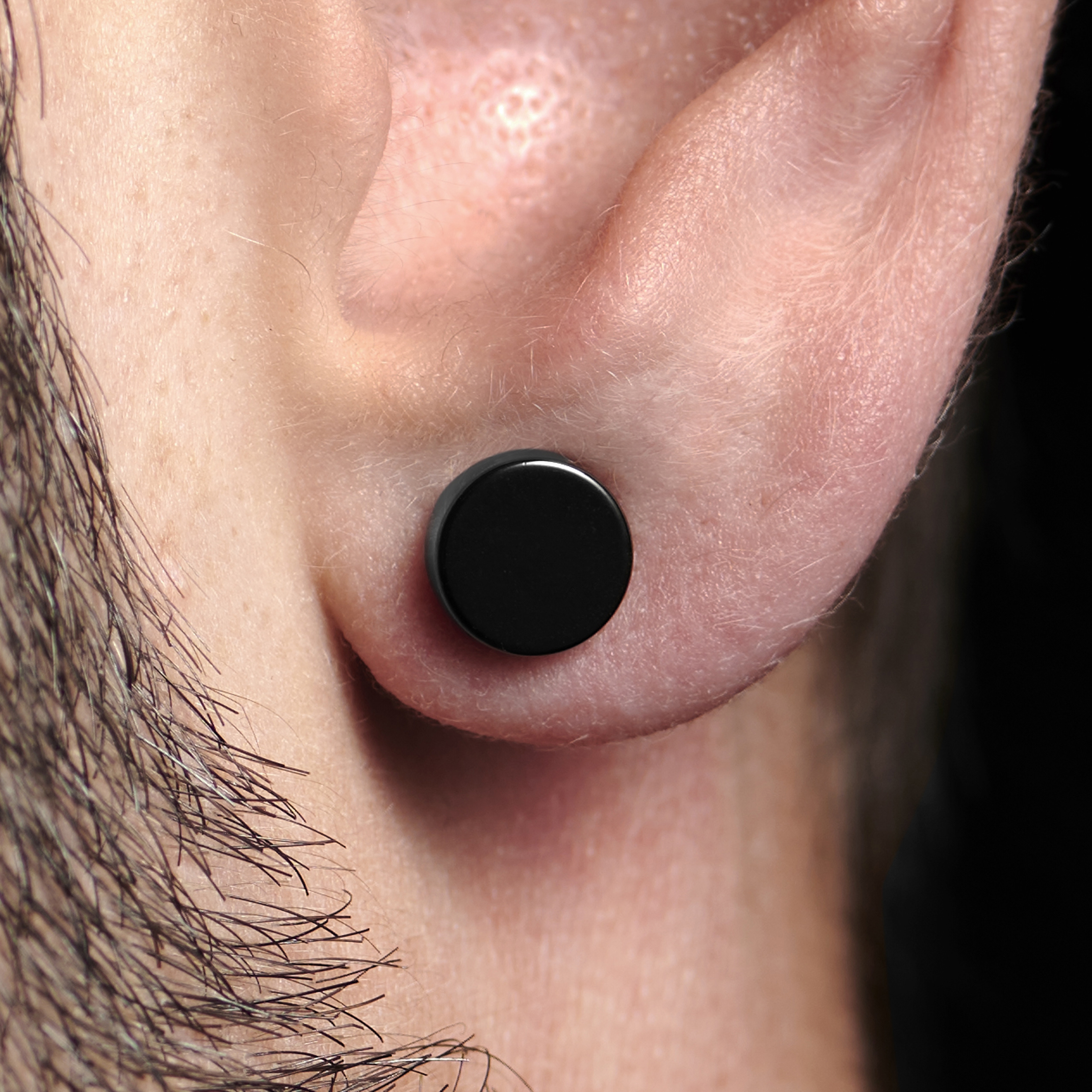 Black Stud Earrings Matte Black Earrings Mens Stud Earrings - Etsy | Black  stud earrings, Stud earrings, Black earrings