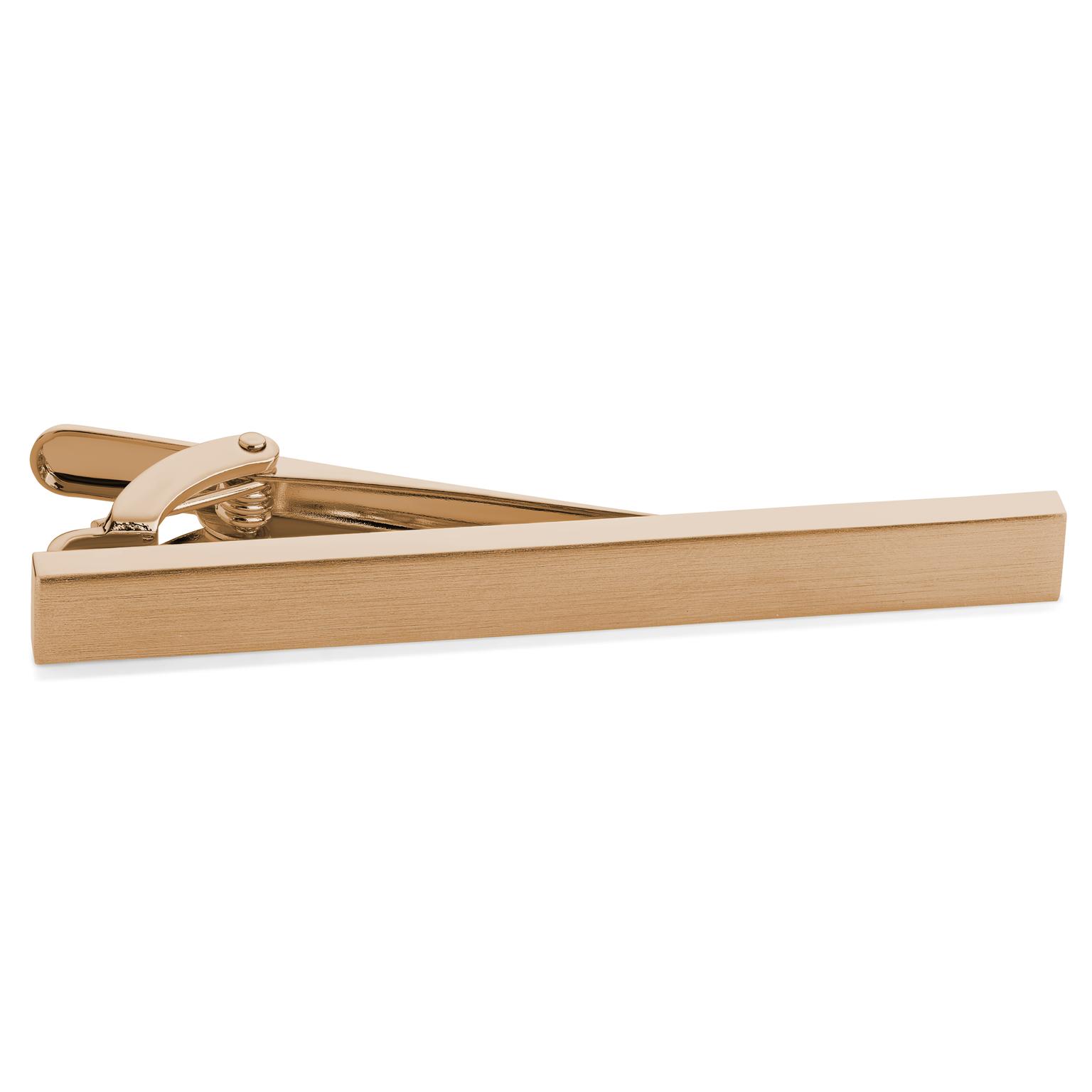 Pasador de corbata de 5.5 cm en tono oro rosa mate Pasador de corbata de 5.5 cm en tono oro rosa mate
