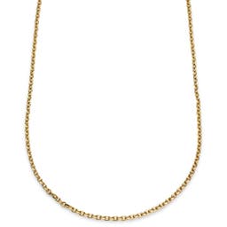 Essentials | 4 mm Gold-Tone Cable Chain Necklace