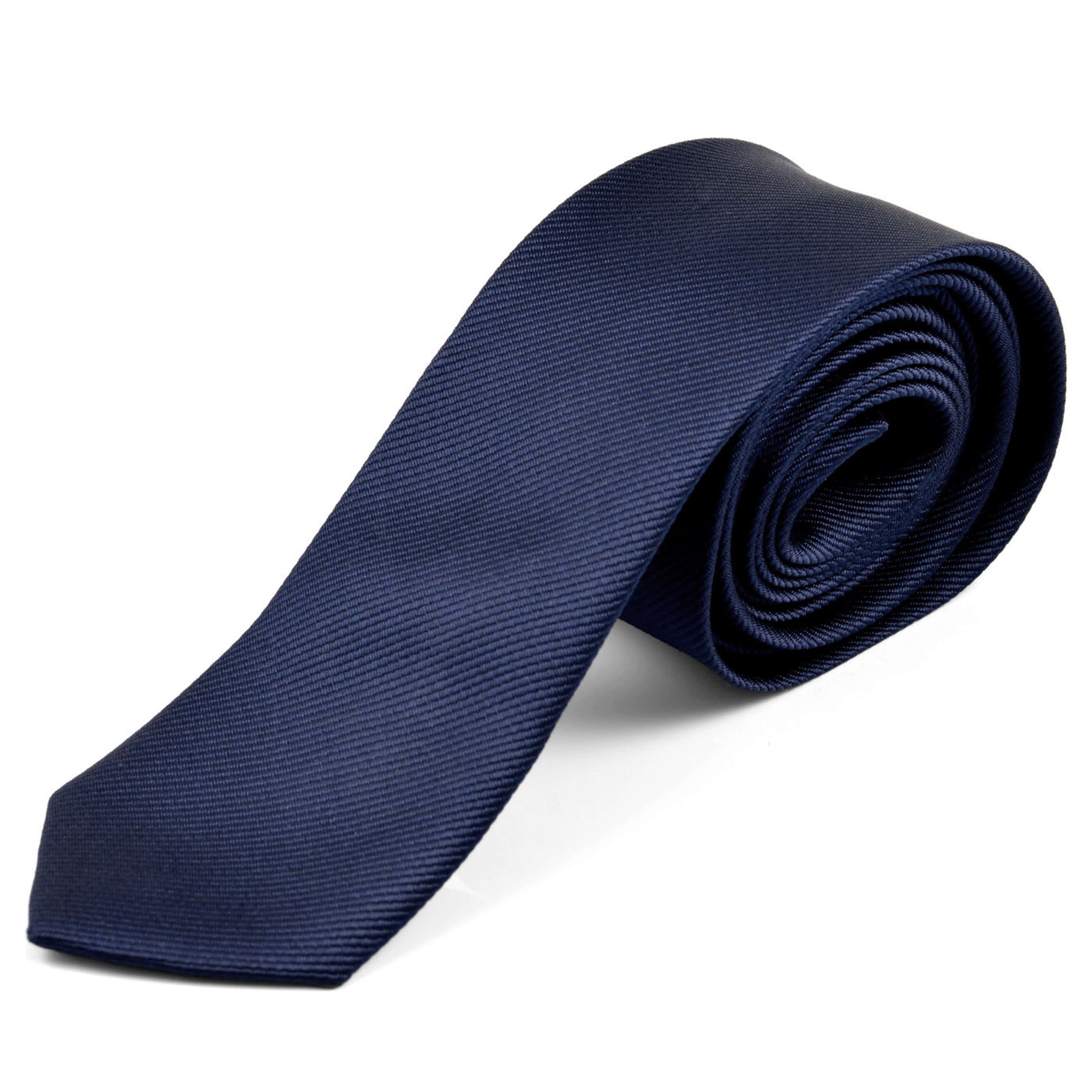Cravată albastru închis