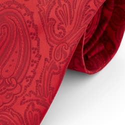 BAJIE Cravatta da Uomo 12 Red Paisley Silk BAJIE Cravatta da Uomo 12 Red Paisley Silk