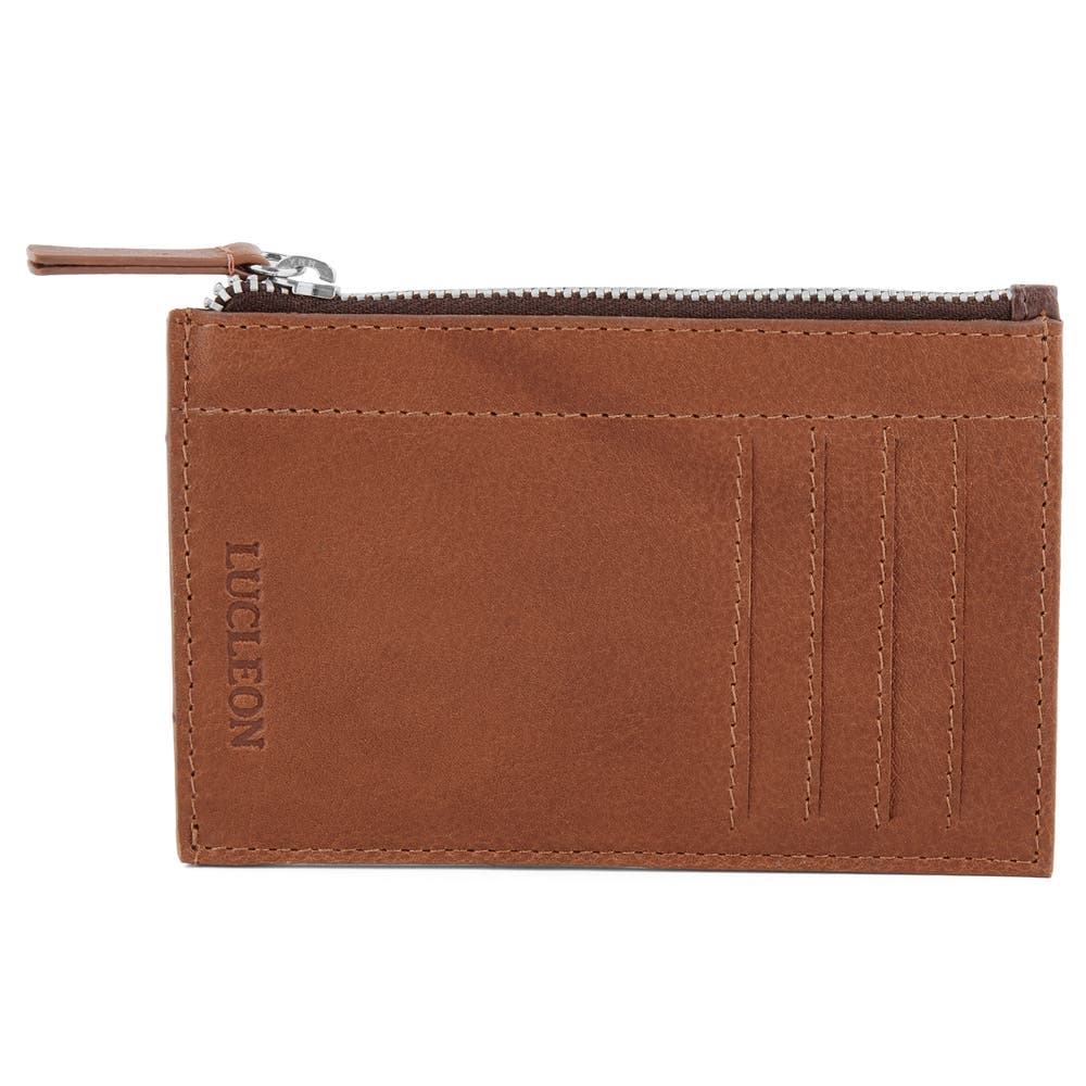 hover: Larry | Tan Leather RFID Card Holder hover: Larry | Tan Leather RFID Card Holder