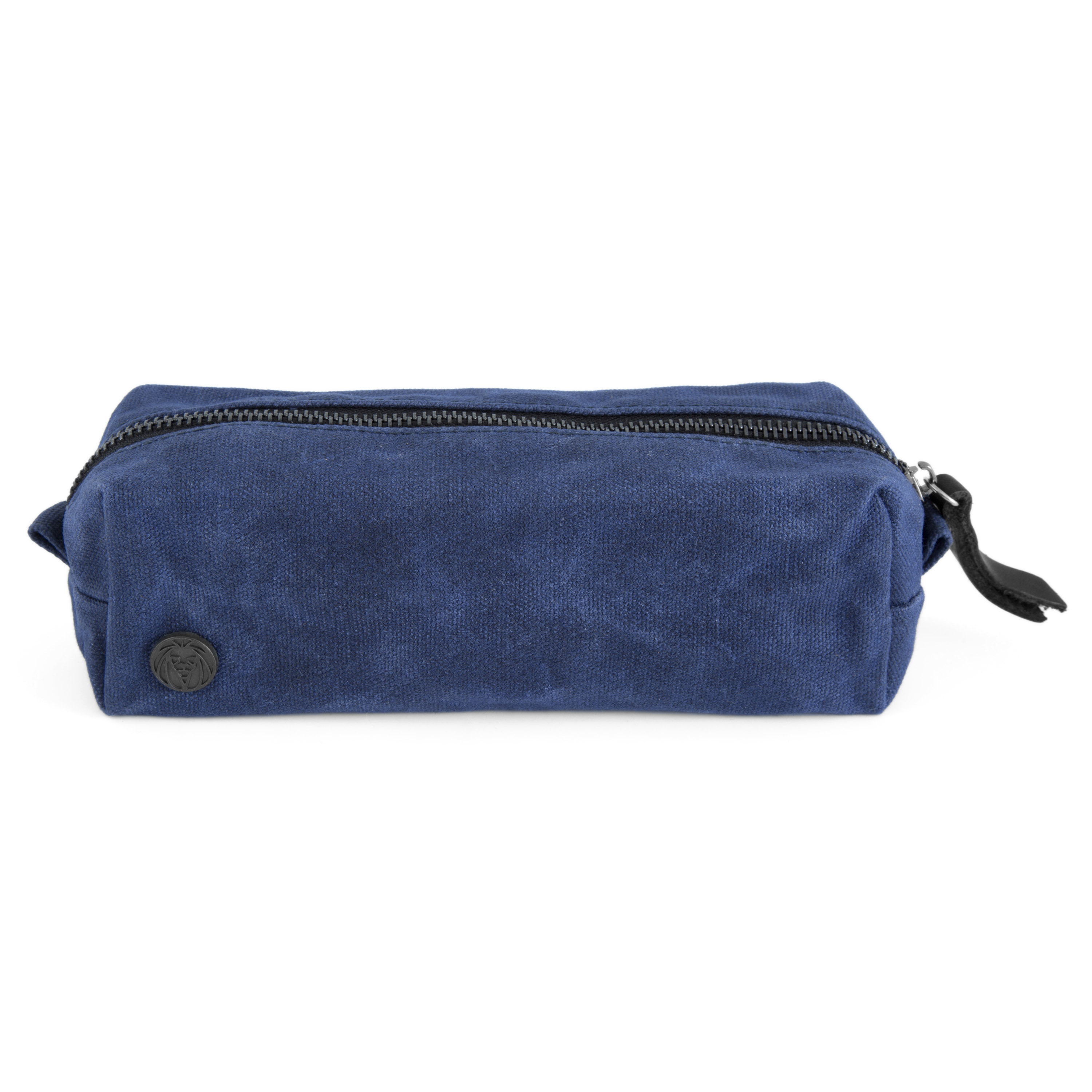 Marineblå Mini Toalettmappe av Vokset Kanvas - 3