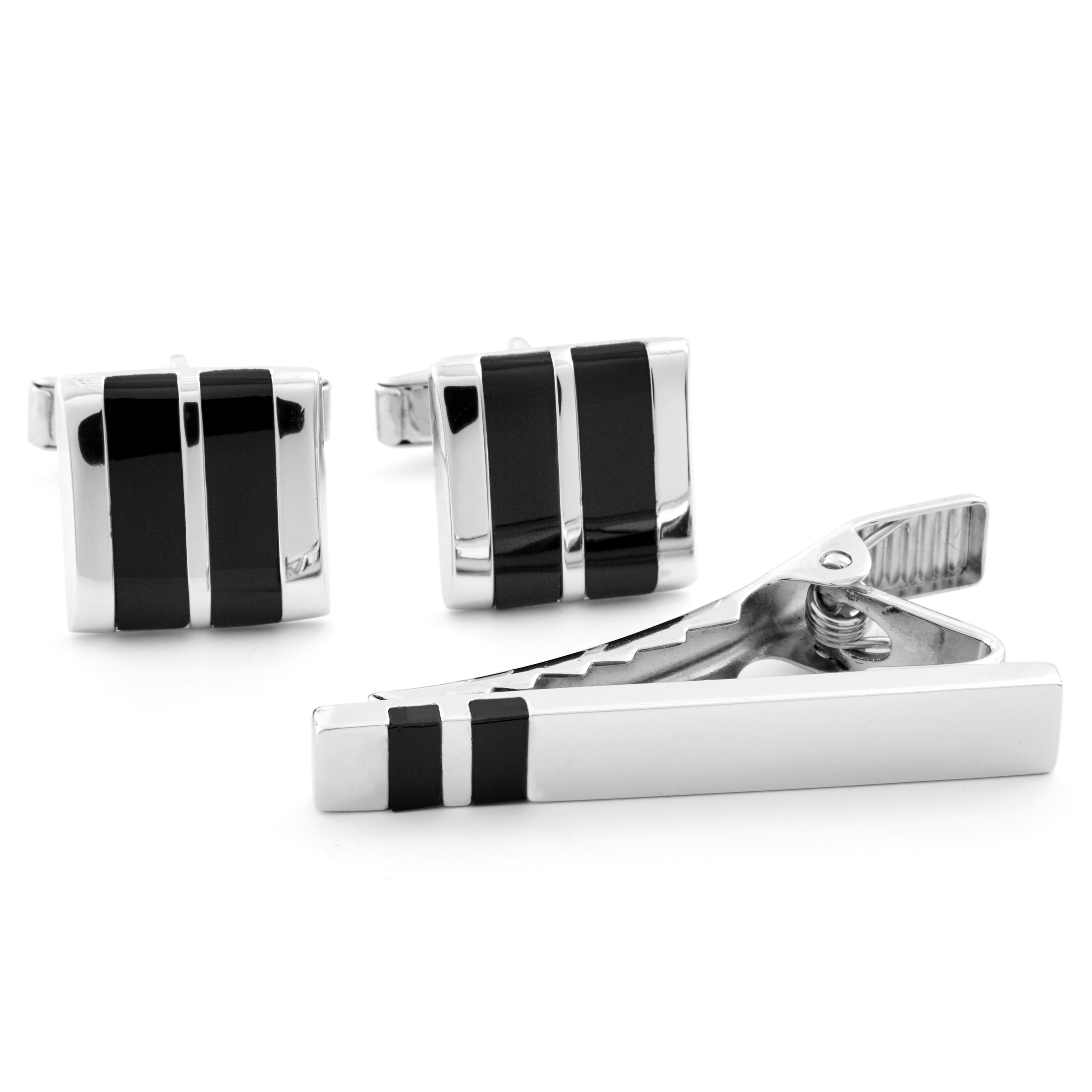 Sudraba un Svītriņas 925s īsss komplekts - 1