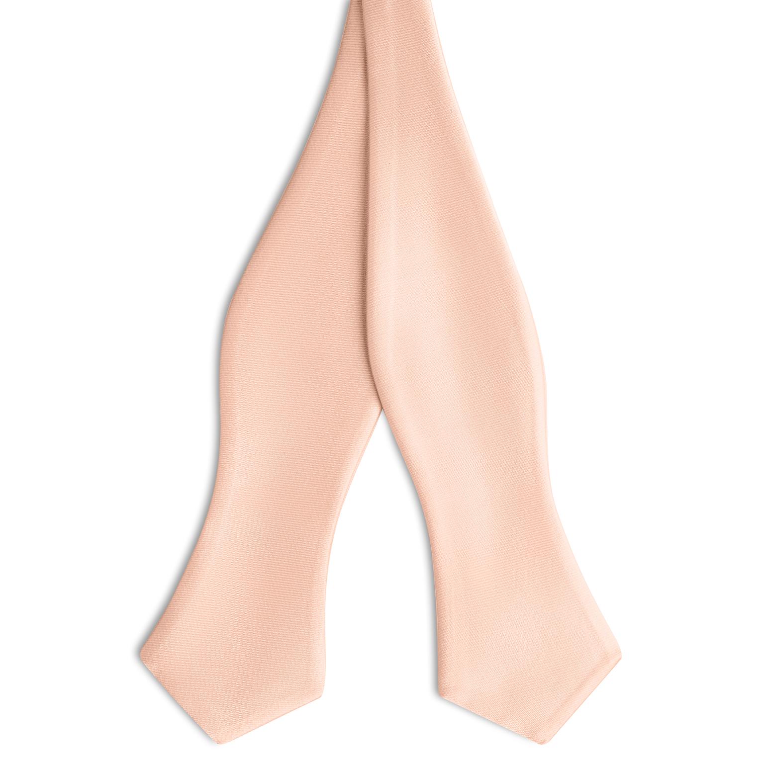Rose Pink Self-Tie Satin Diamond Tip Bow Tie Rose Pink Self-Tie Satin Diamond Tip Bow Tie