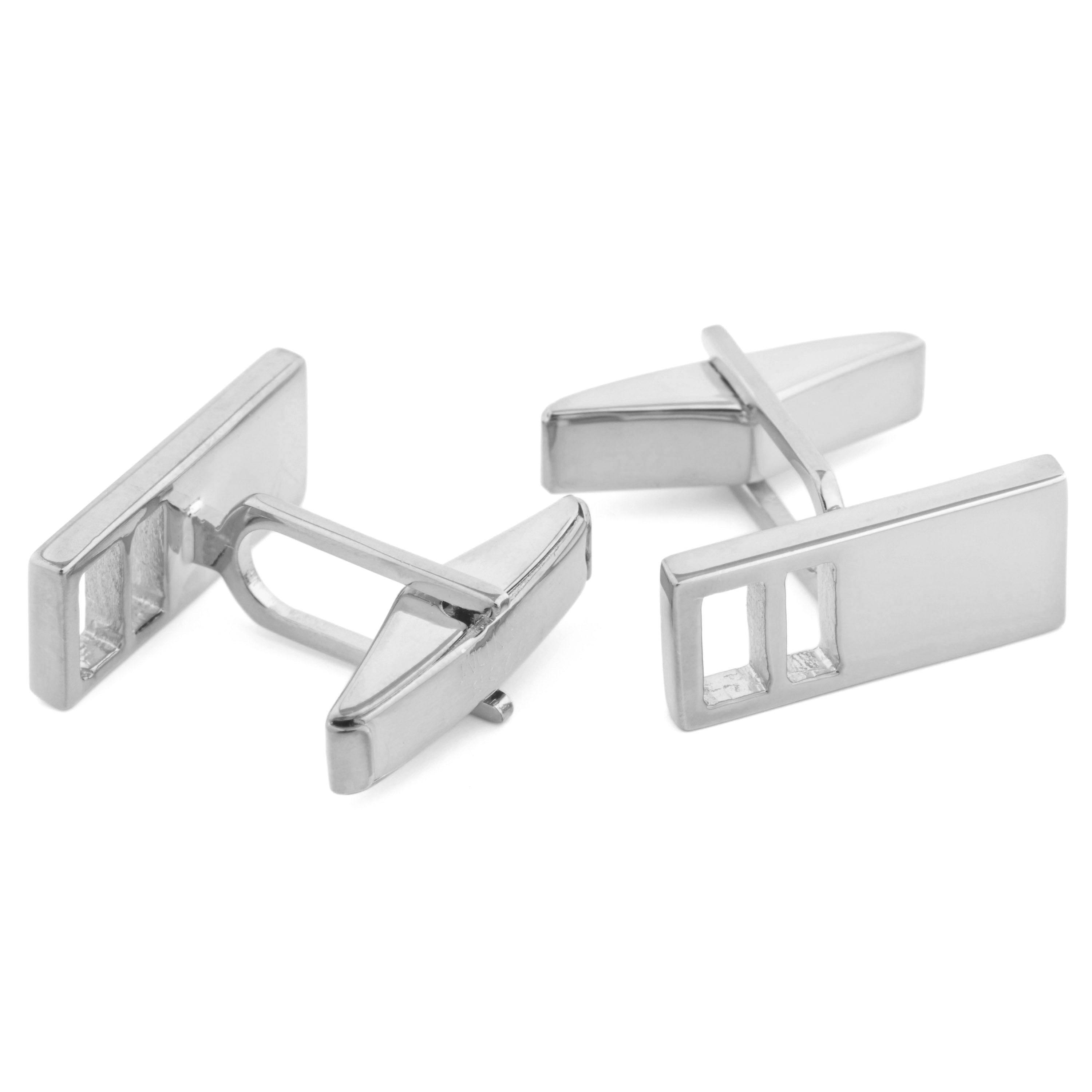 Set cu accesorii din argint 925s cu model cu găuri gradate - 3