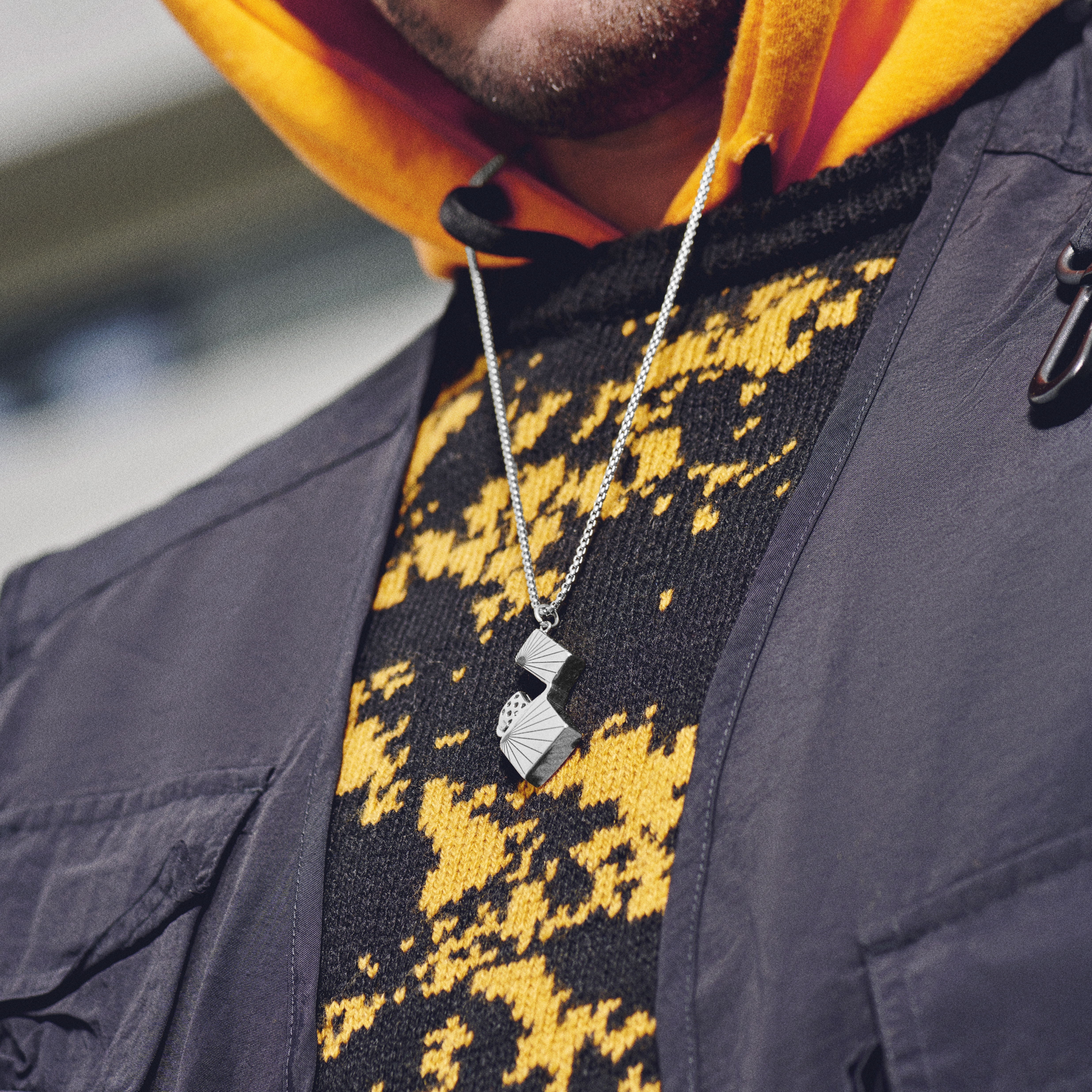 Egan | Silver-tone Lighter Necklace - 2