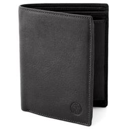 Black Stand-Up California Leather Wallet