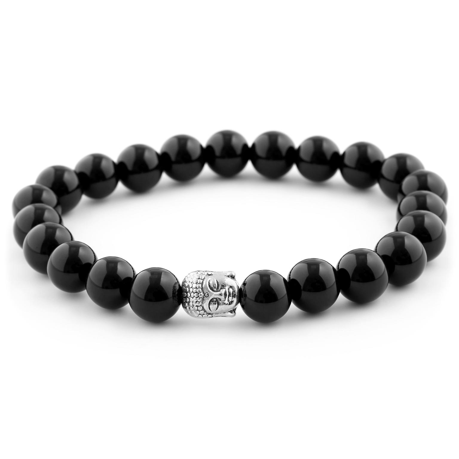 Bracelet noir Hommage à Bouddha Bracelet noir Hommage à Bouddha
