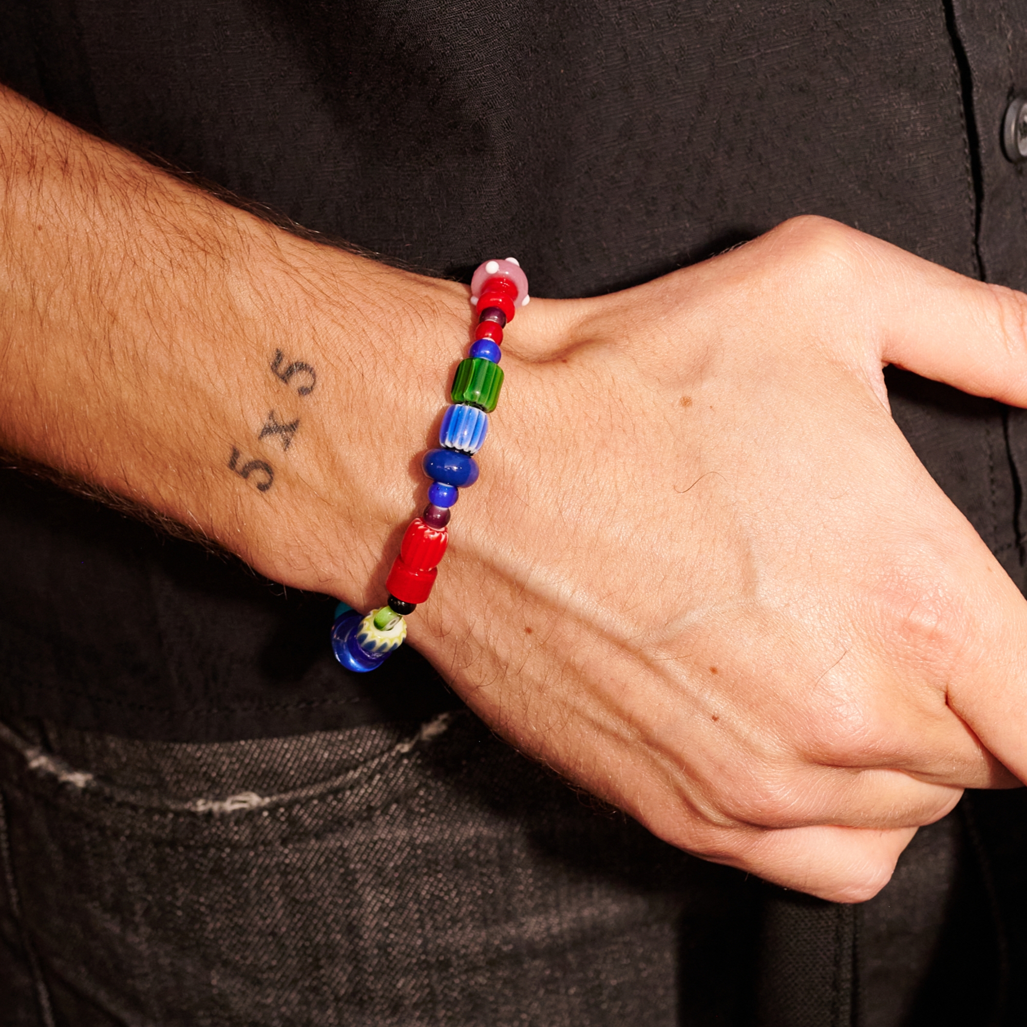 Pearlmania | Festival Frenzy Multicolour Glass Bead Bracelet - 3
