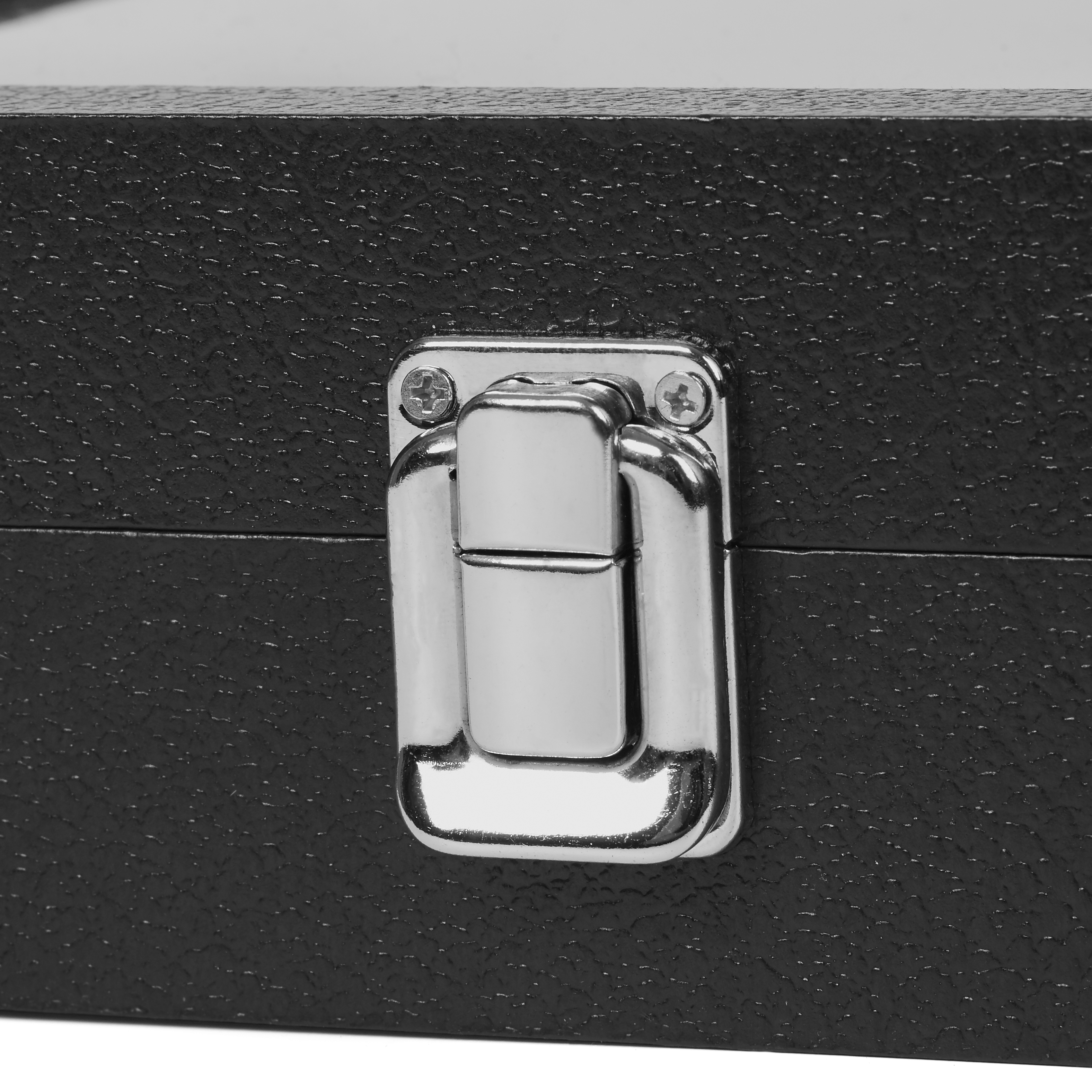 Schwarze Kunstleder Uhrenbox - 10 Uhren - 5