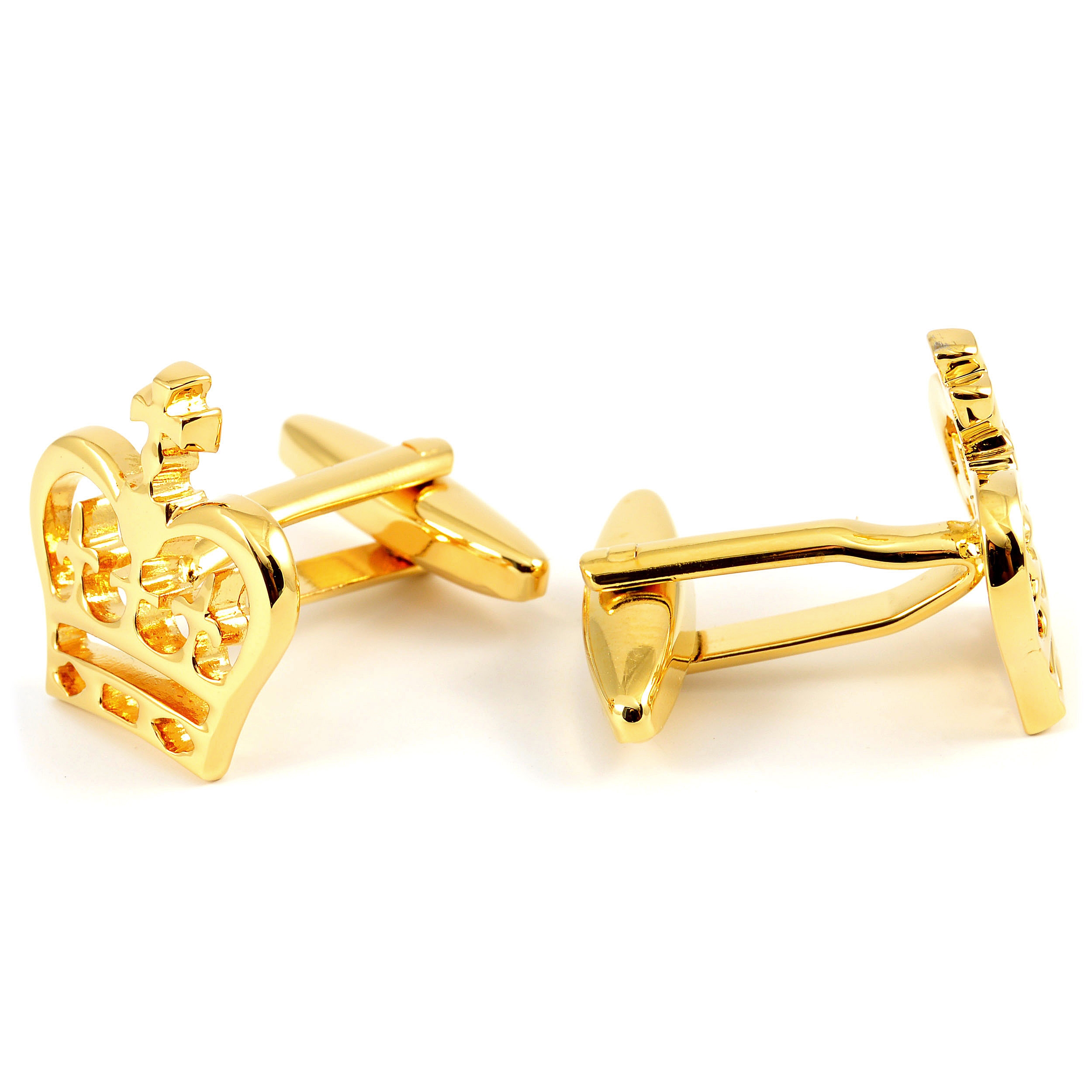 Zelta toņa kroņa aproču pogas - 3