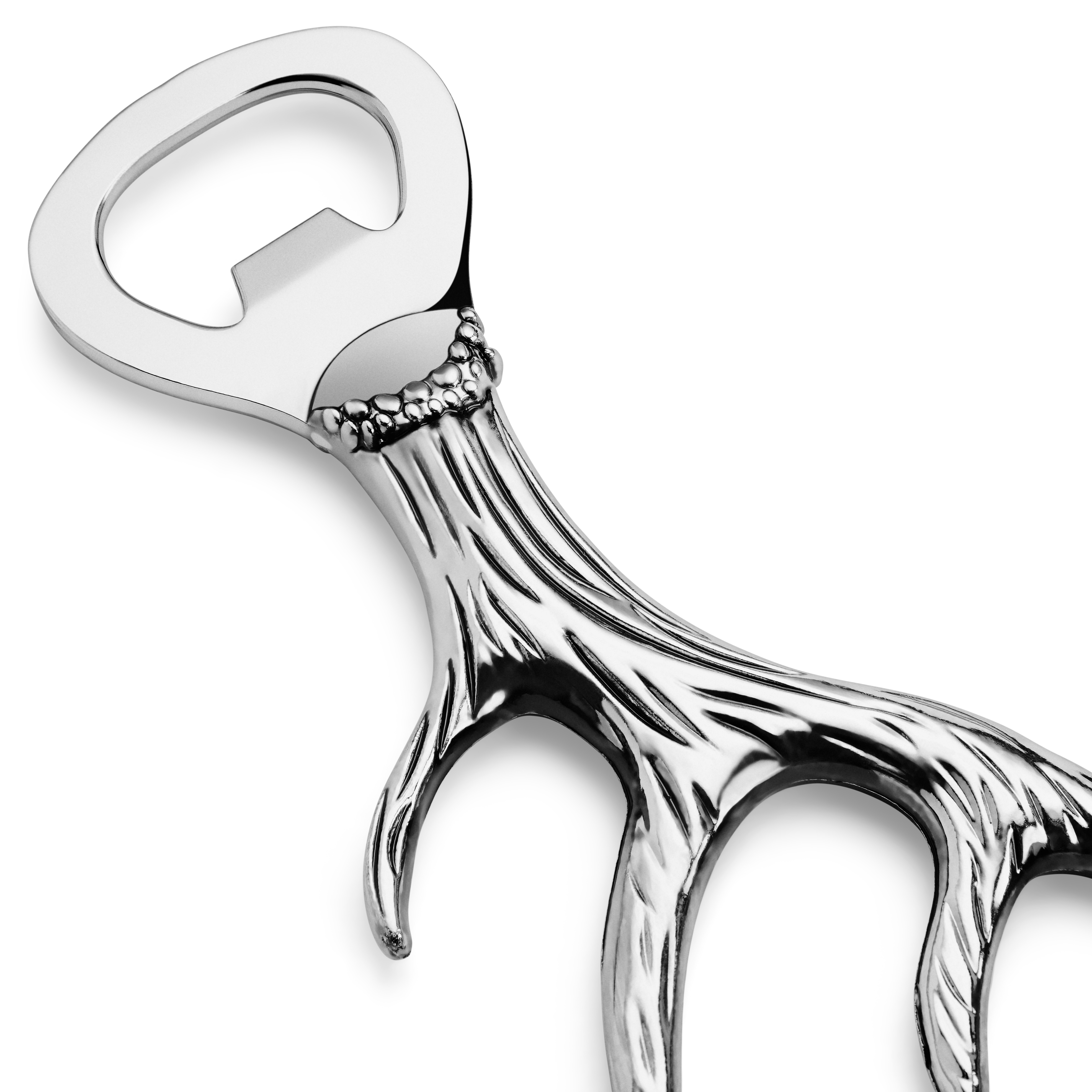 Deschizător de sticle | Corn de cerb | Argintiu - 2