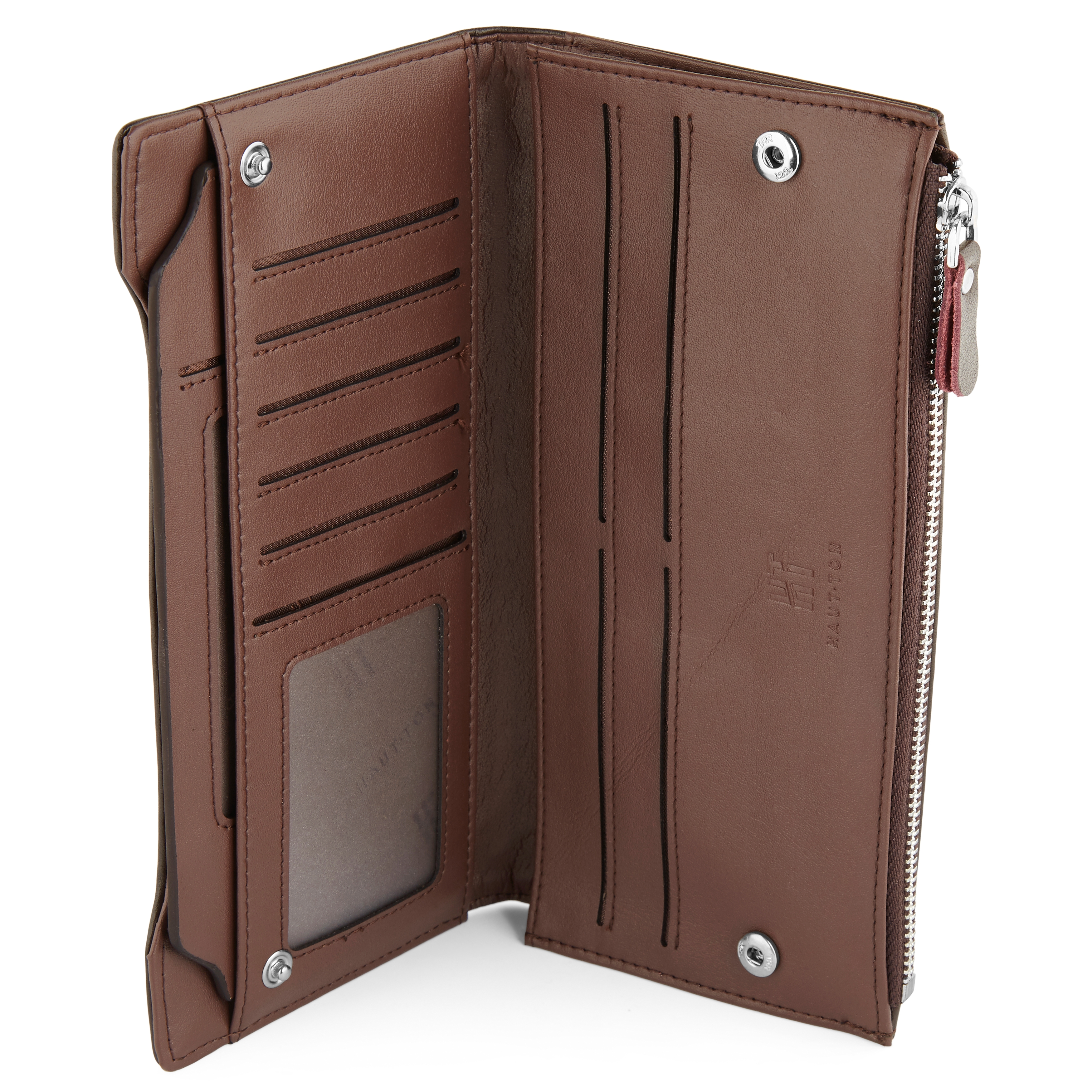 Long Brown Weave Wallet - 2