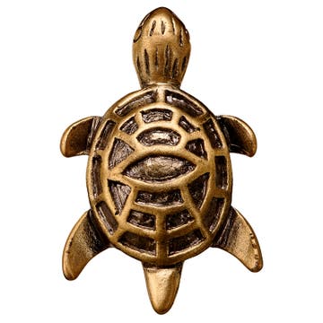 Zoikos | Vintage Gold-Tone Turtle Anstecknadel