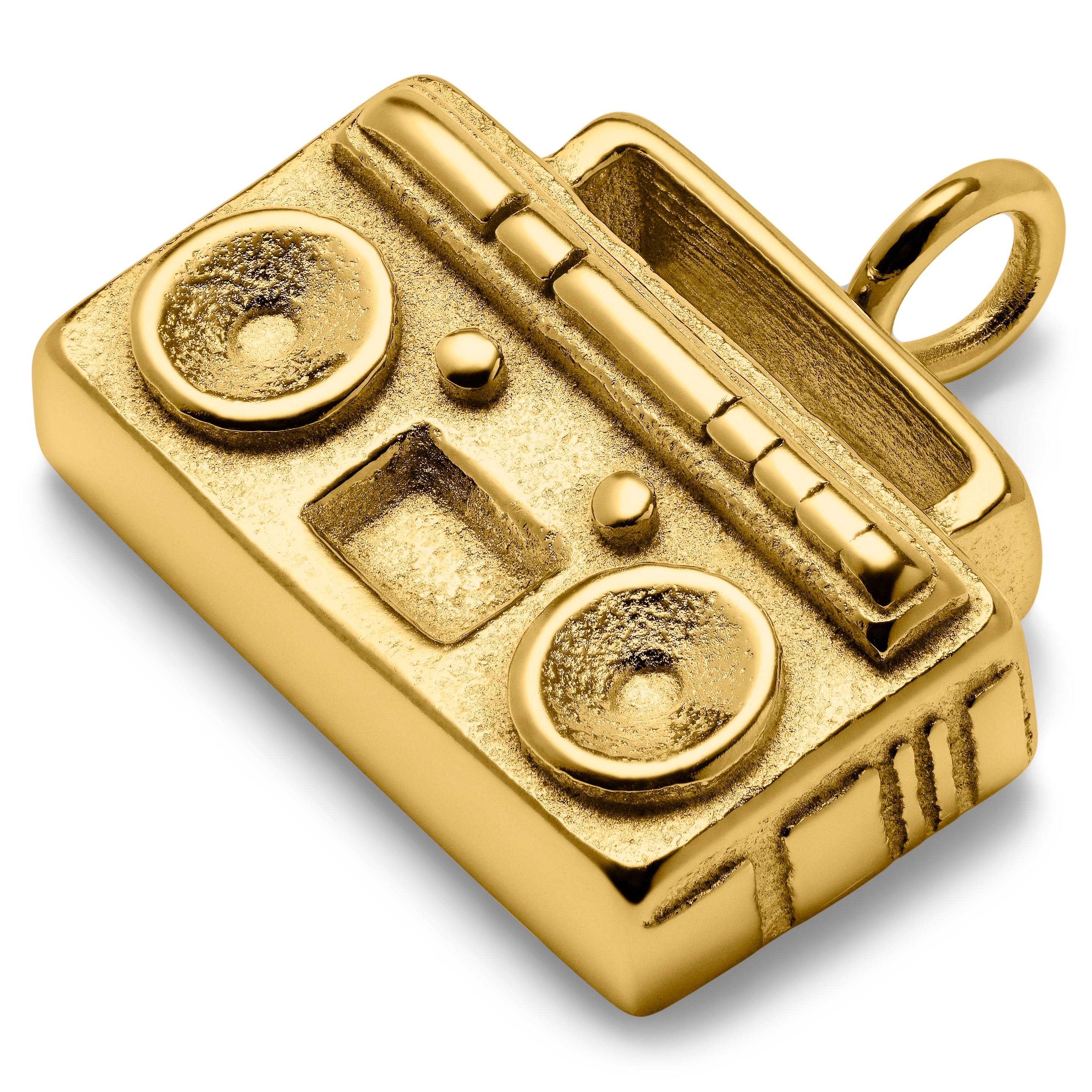 Jaygee | Gold-tone Radio Pendant - 2