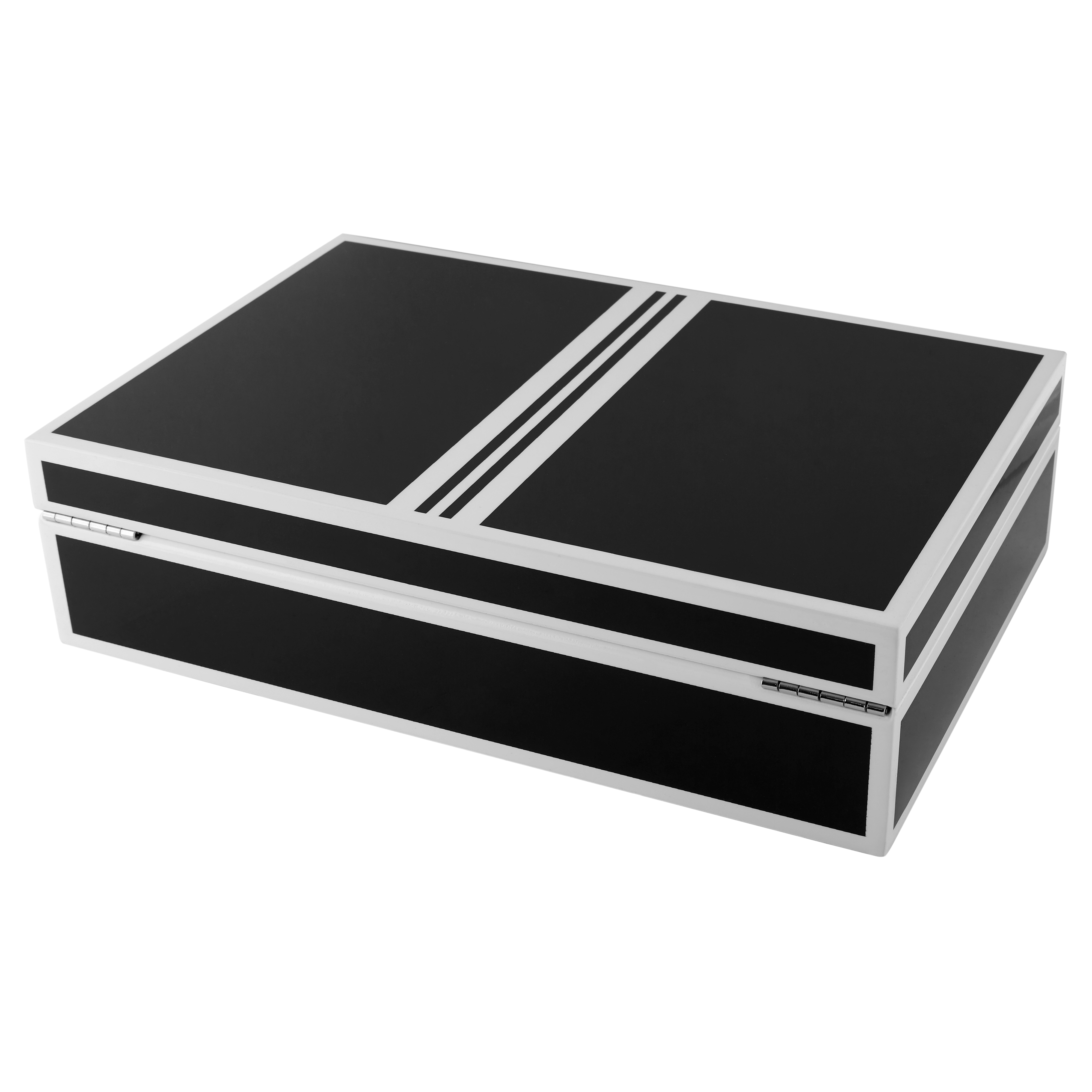 Coffret pour montre en bois laqué noir et argent - 10 Montres - 3