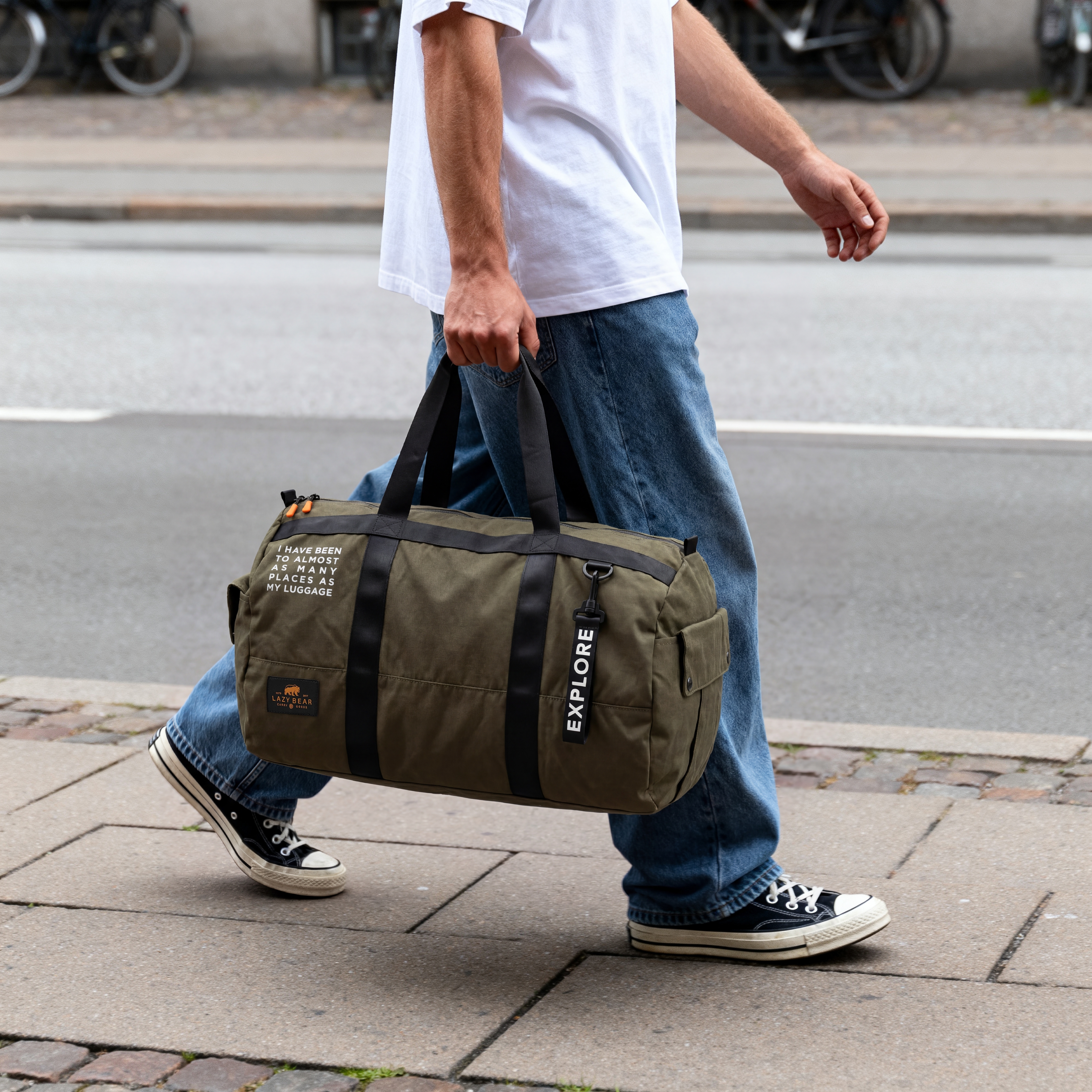 Mala Duffel Dobrável Verde Lealand - 3