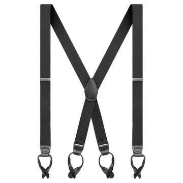 Vexel | Wide Black Clip-On X-back Braces Vexel | Wide Black Clip-On X-back Braces
