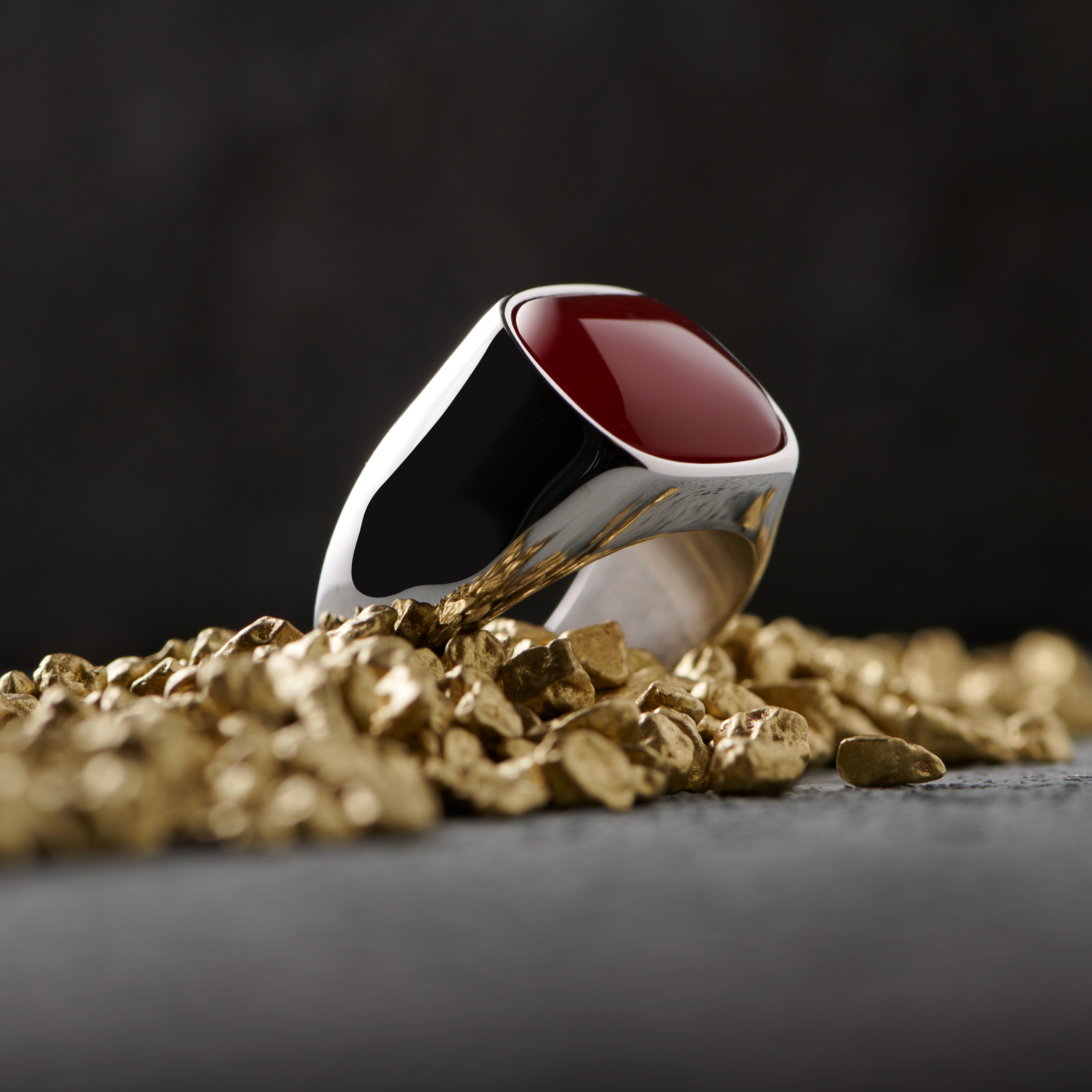 Len Roter Onyx Gravel Ring - 4