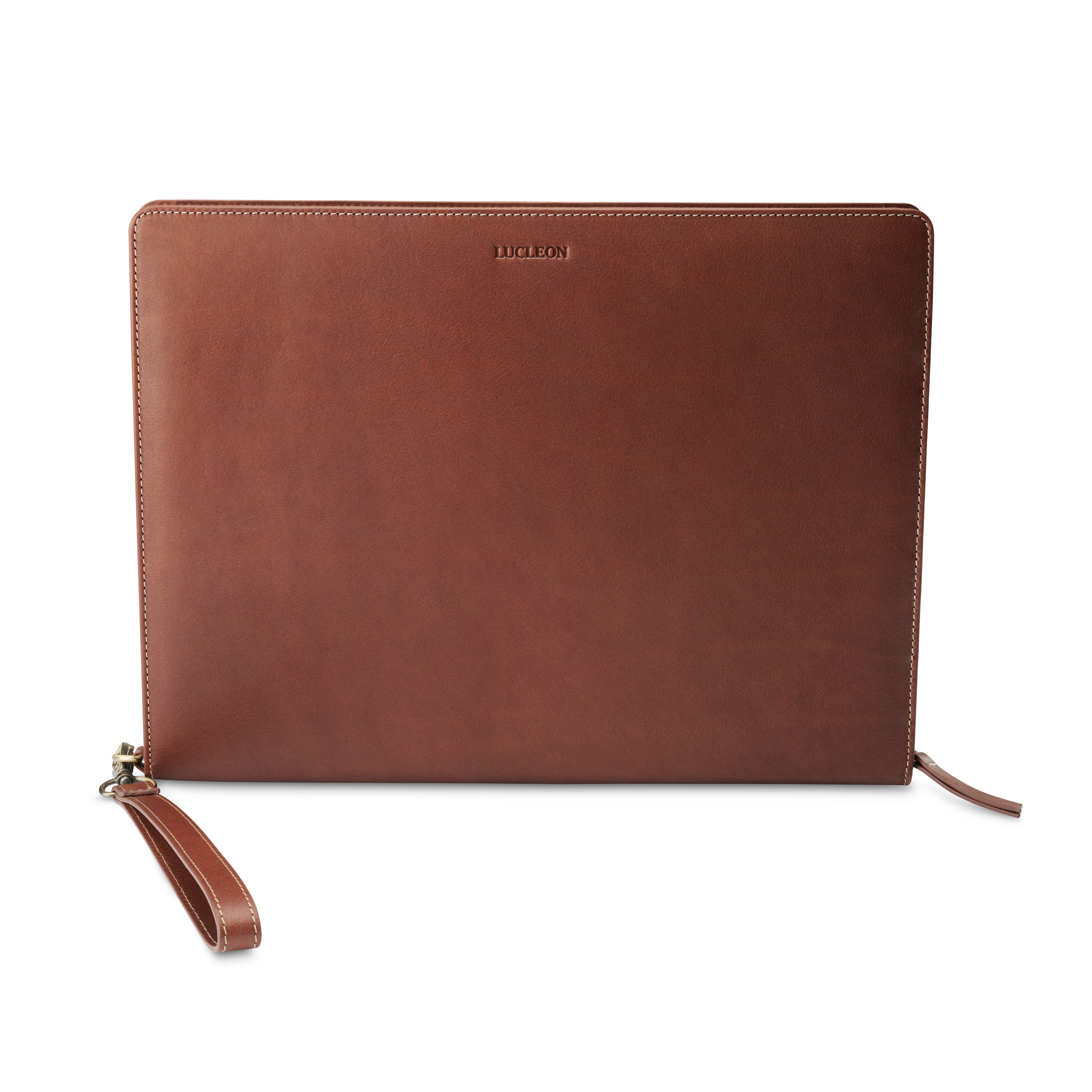 Portafolios de cuero canela Franklyn - 3
