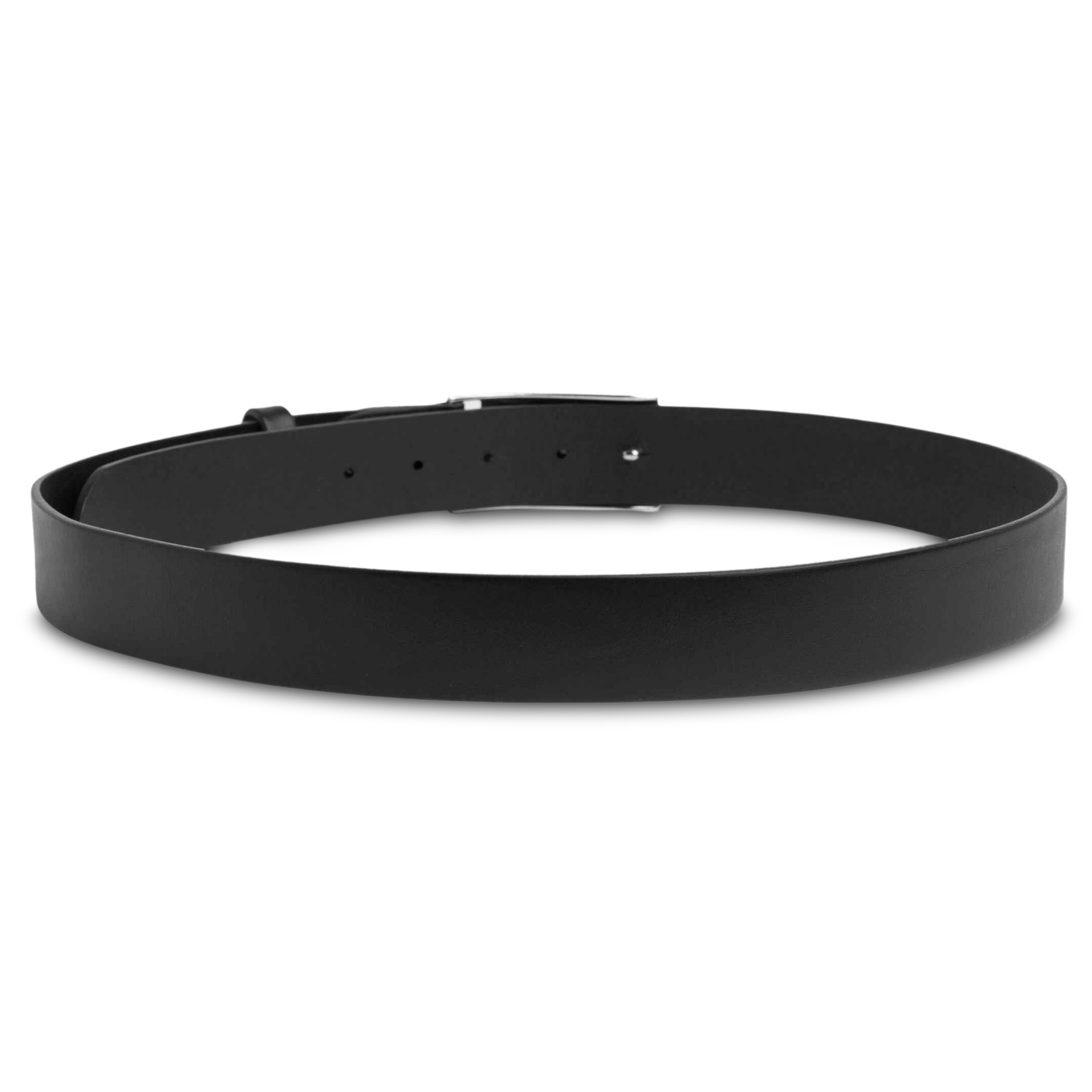 Cintura nera con placca Tommy Hilfiger - 8