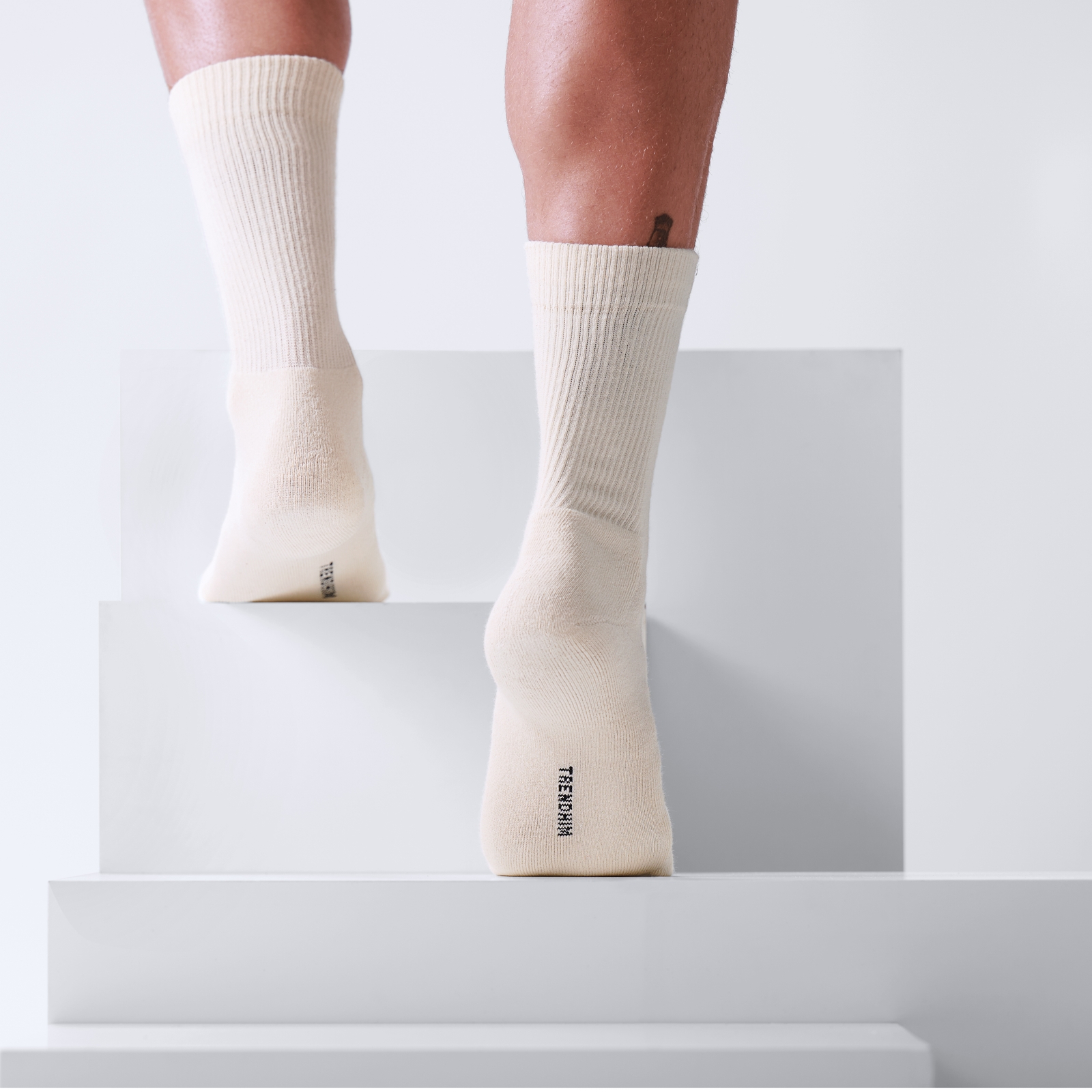 DryFeel | 3-Pack Antique White Cotton Tennis Socks - 4