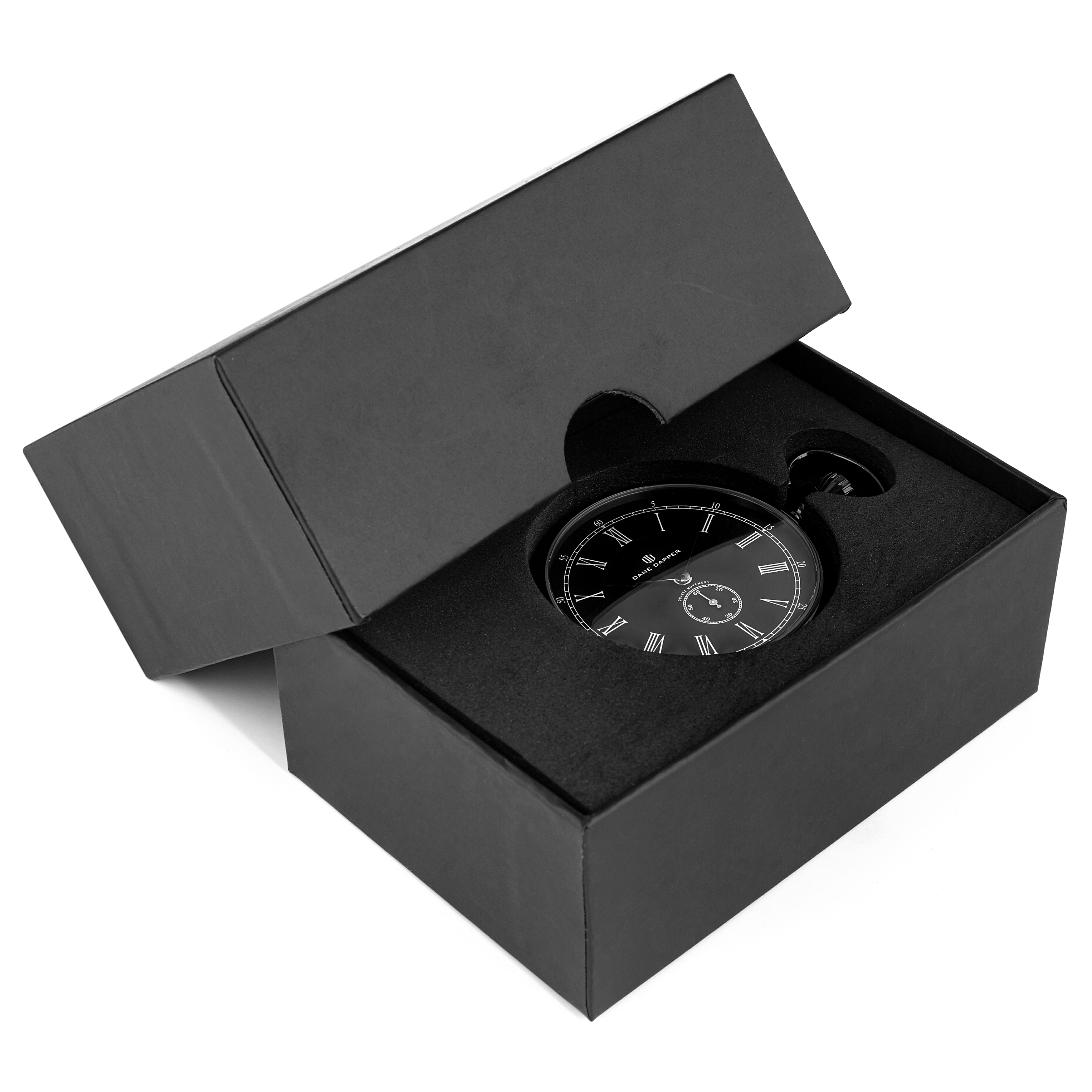 Black & Black Time Keeper Pocket Watch - 5