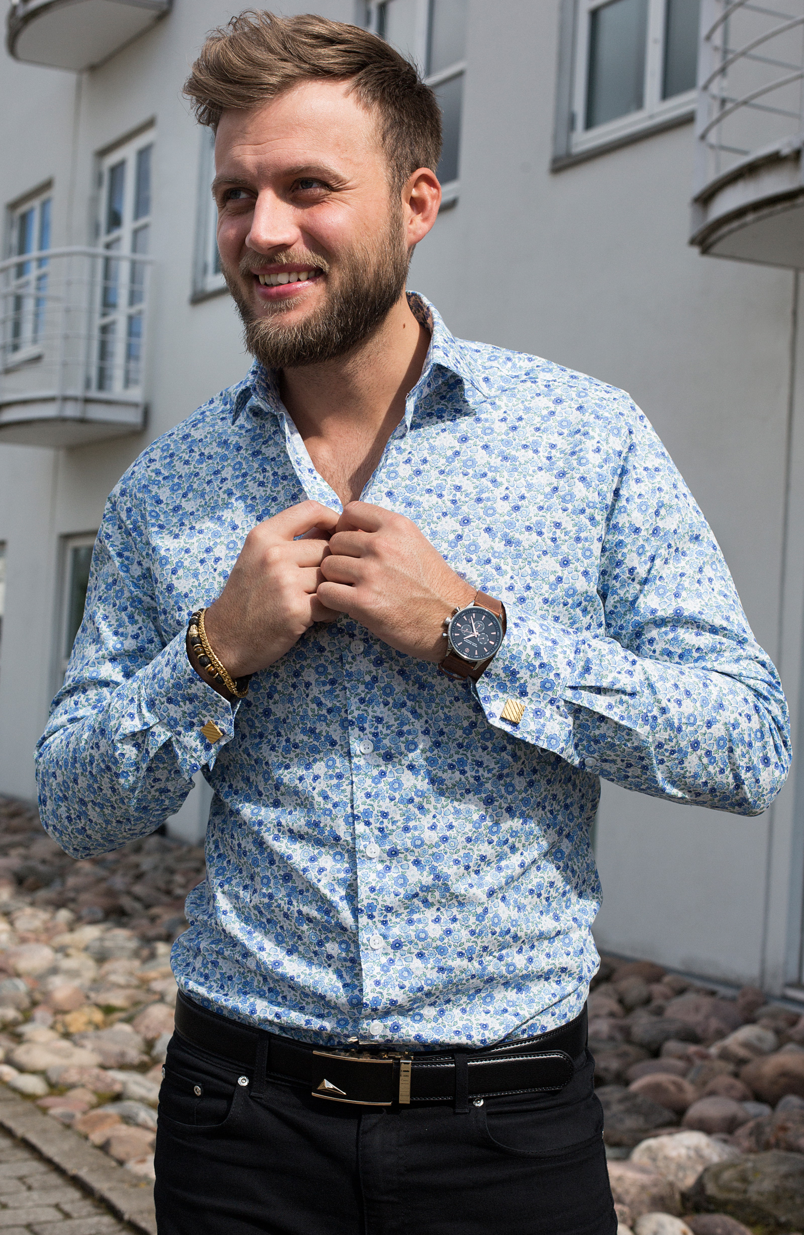 Svart & Guldfärgat Automatiskt Bälte - 4