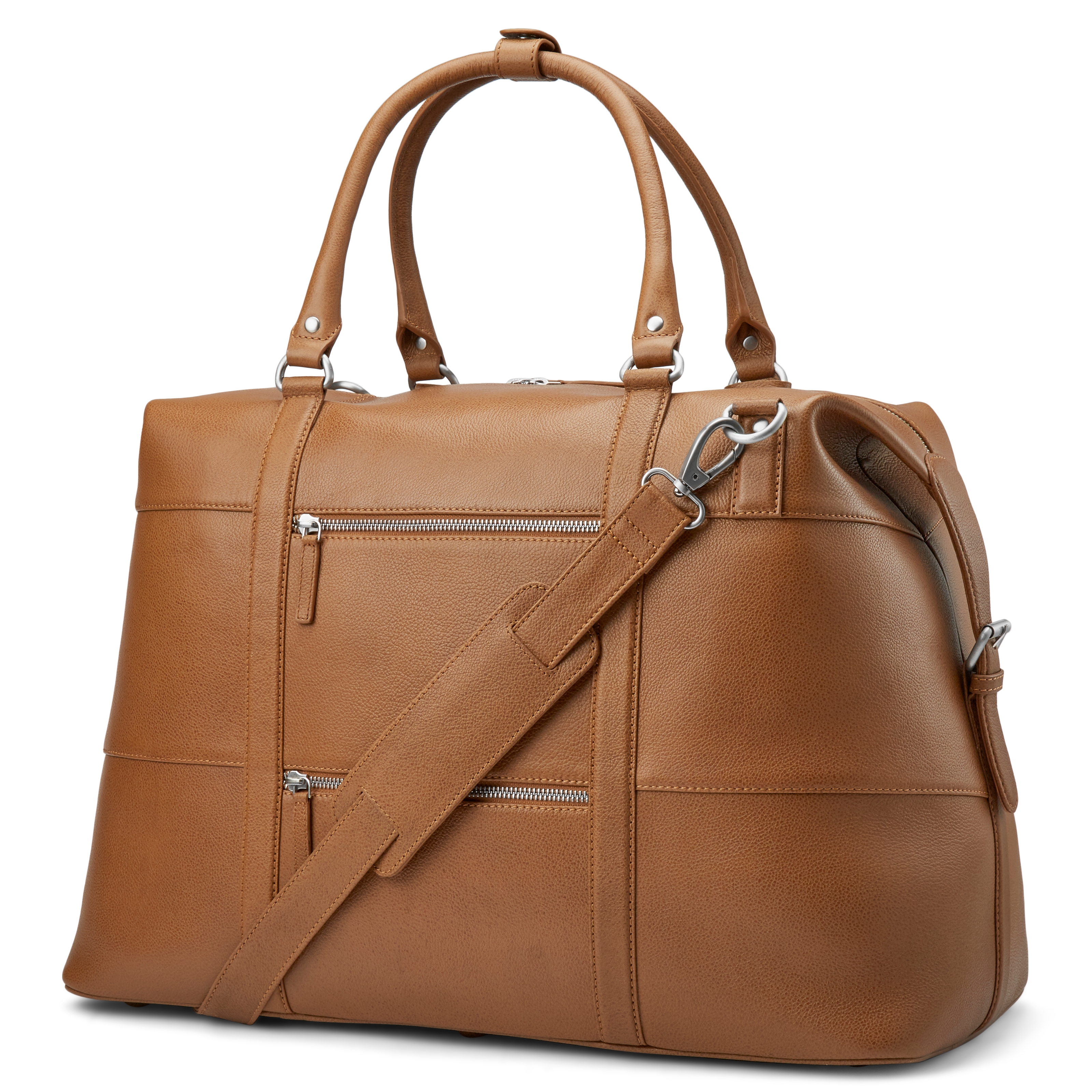 Sean pruun nahast nädalalõpu kott - 2