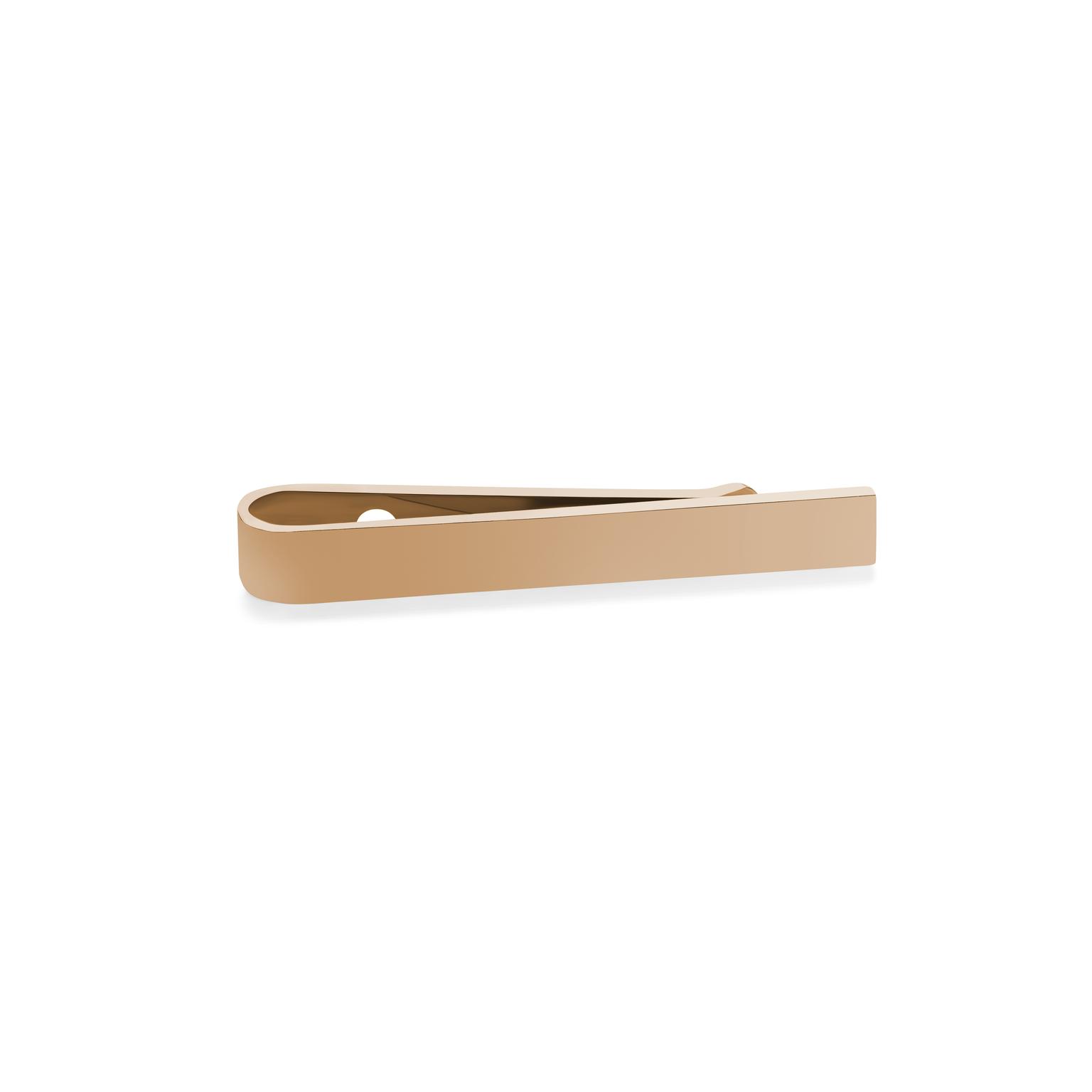 Pasador de corbata de 4 cm en tono oro rosa pulido Pasador de corbata de 4 cm en tono oro rosa pulido