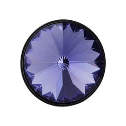 Violetti kristalli rintaneula