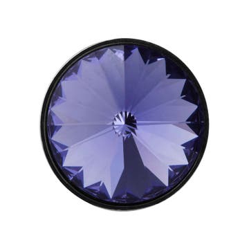 Dark & Light Violet Crystal Lapel Pin Dark & Light Violet Crystal Lapel Pin