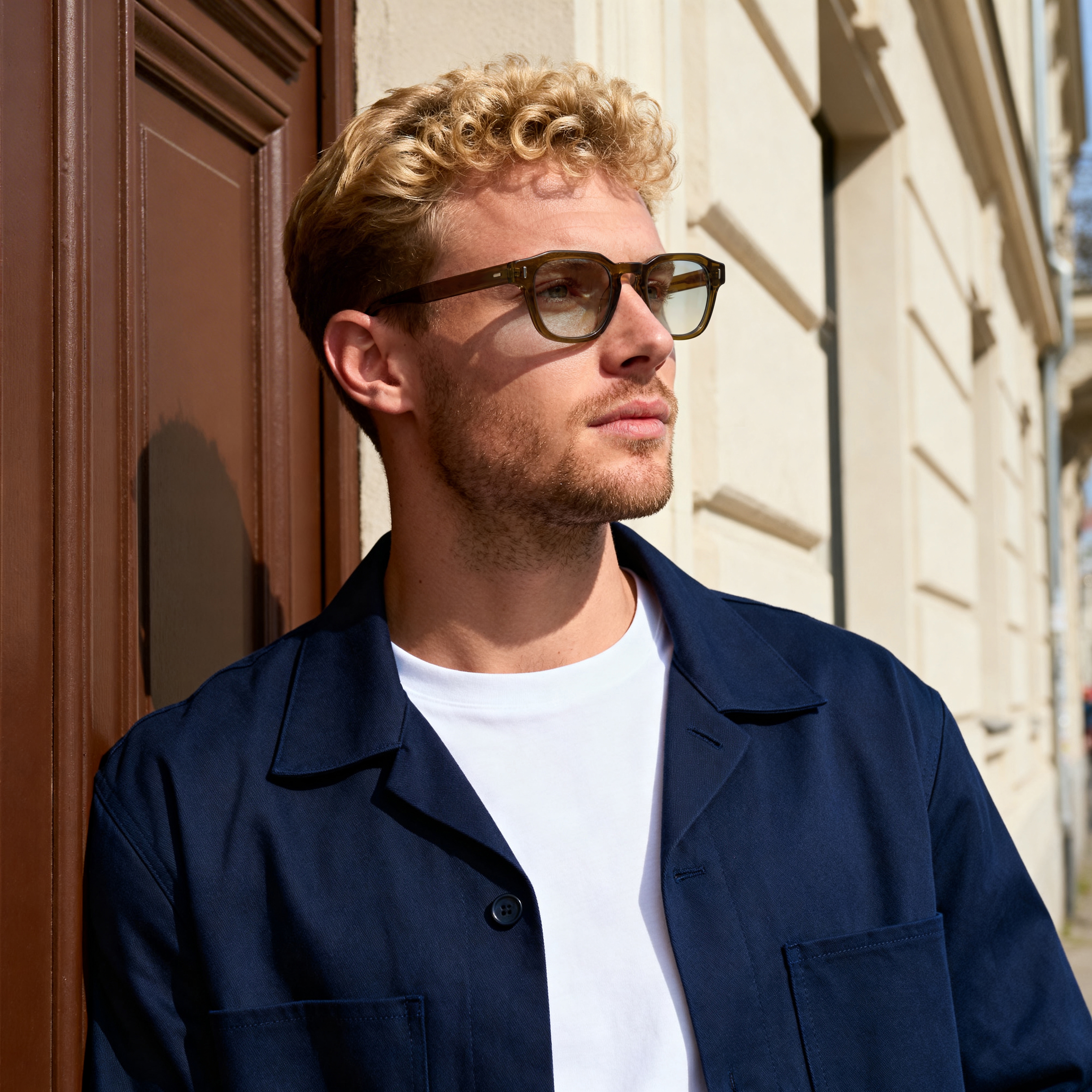 Barna grádiens geometriai szarukeretes napszemüveg - 6