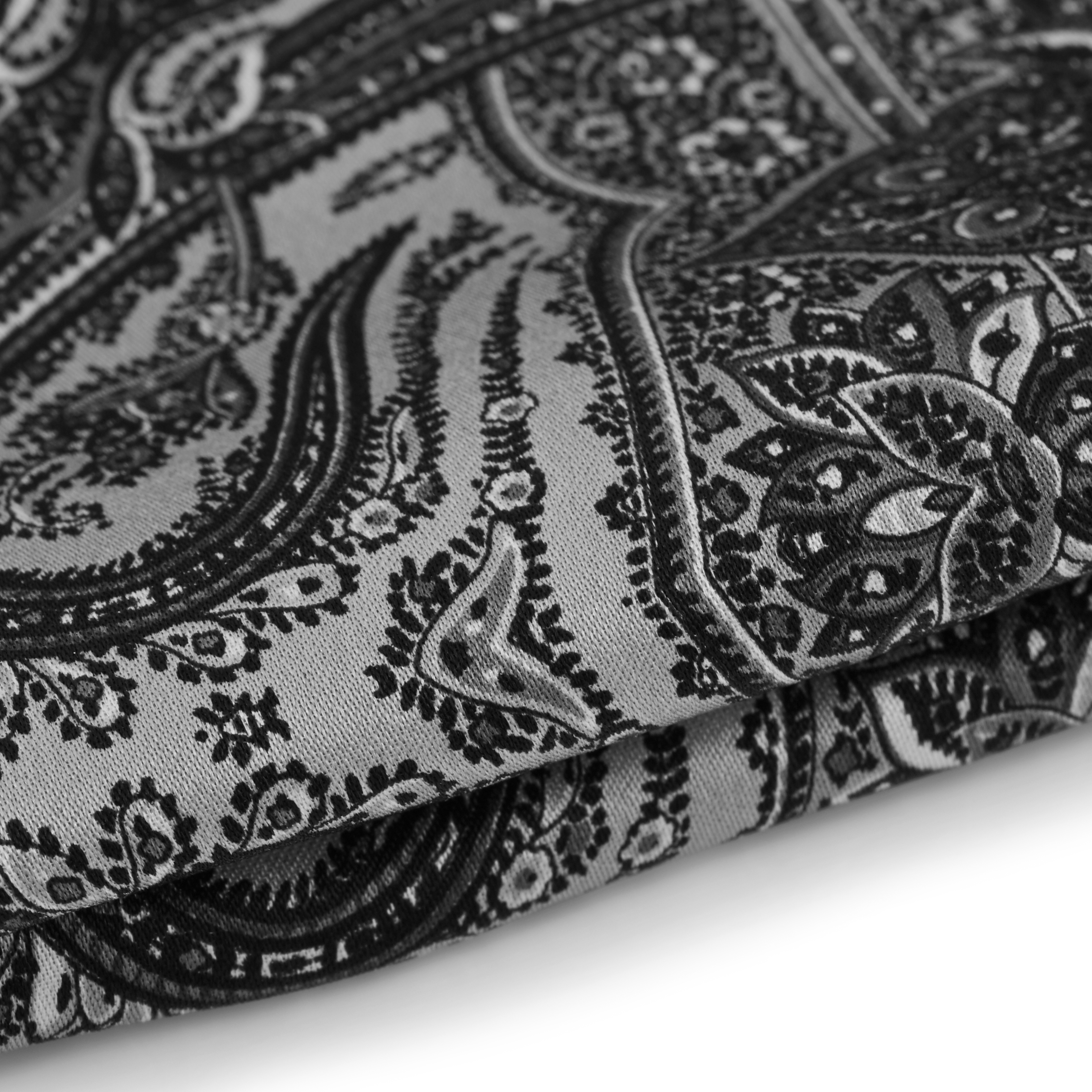 Flot Grå og Sort Lommeklud - 2