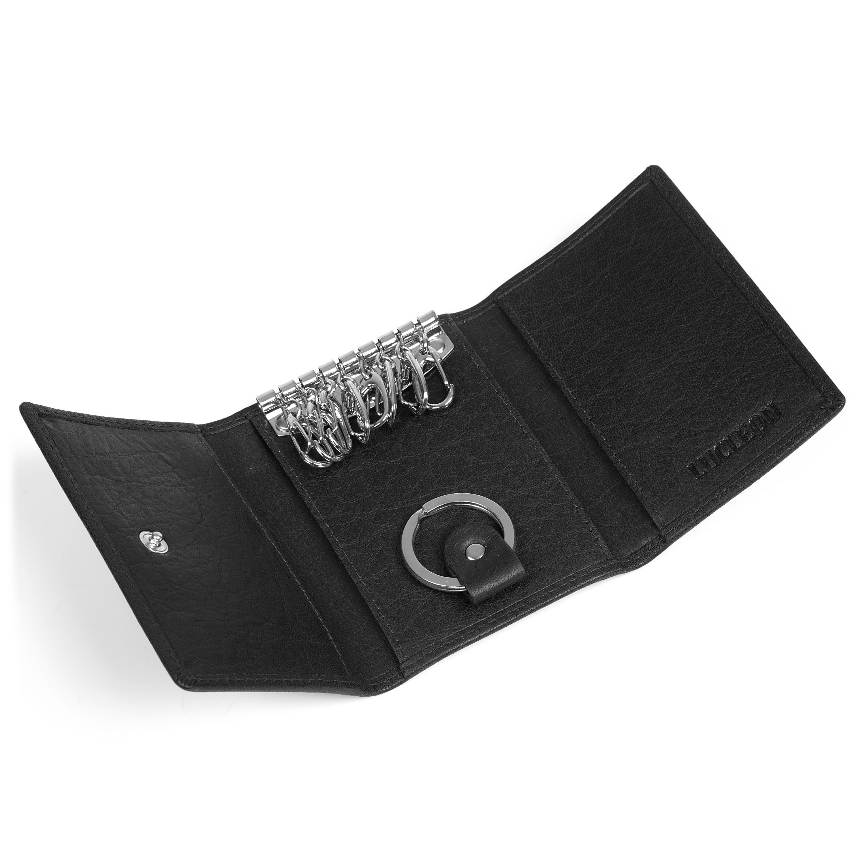 Montreal Schwarzes RFID Leder Schlüsseletui - 8