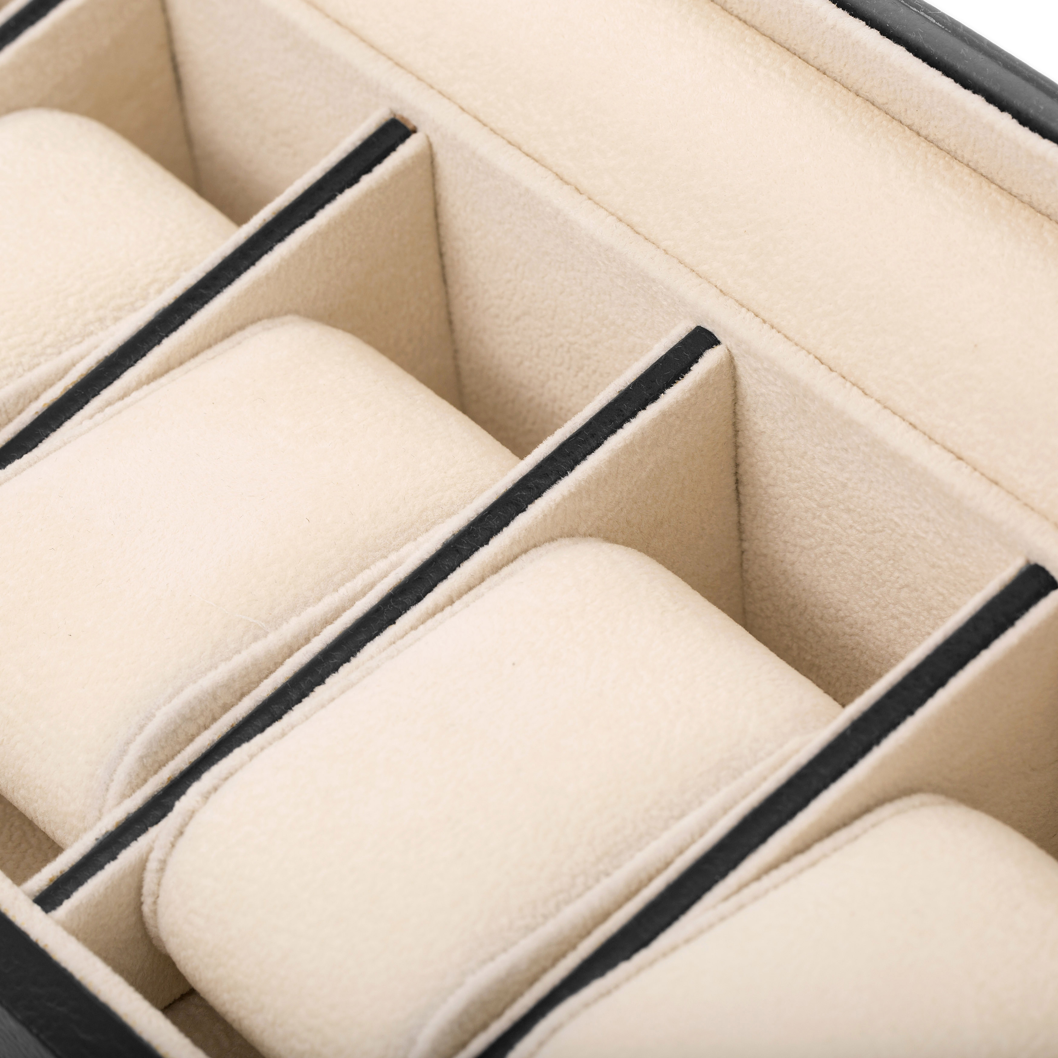 Mini Horlogebox van Zwart Hout - 5 Horloges - 8