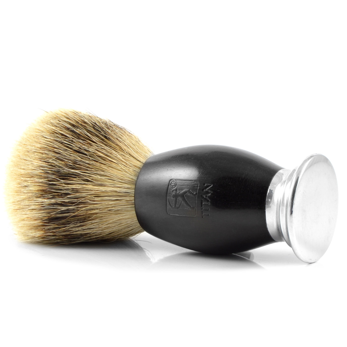 Sumak Zilveren Tip Badger Scheerkwast Ovaal  - 2