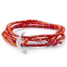 Pulsera de ancla rojas para hombres