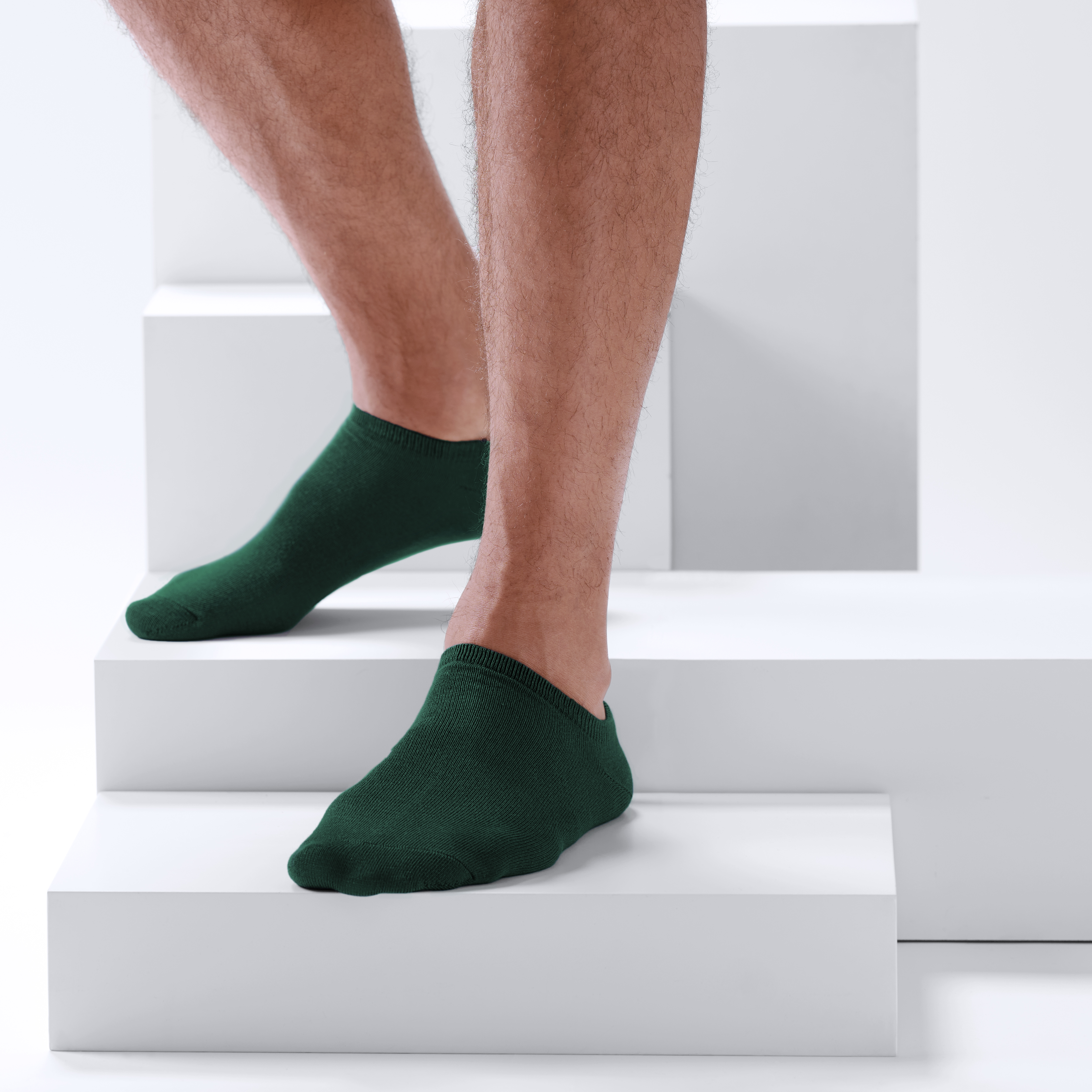 FreeFeel | 6-Pak Olivengrønne Bambus Ankelstrømper - 2